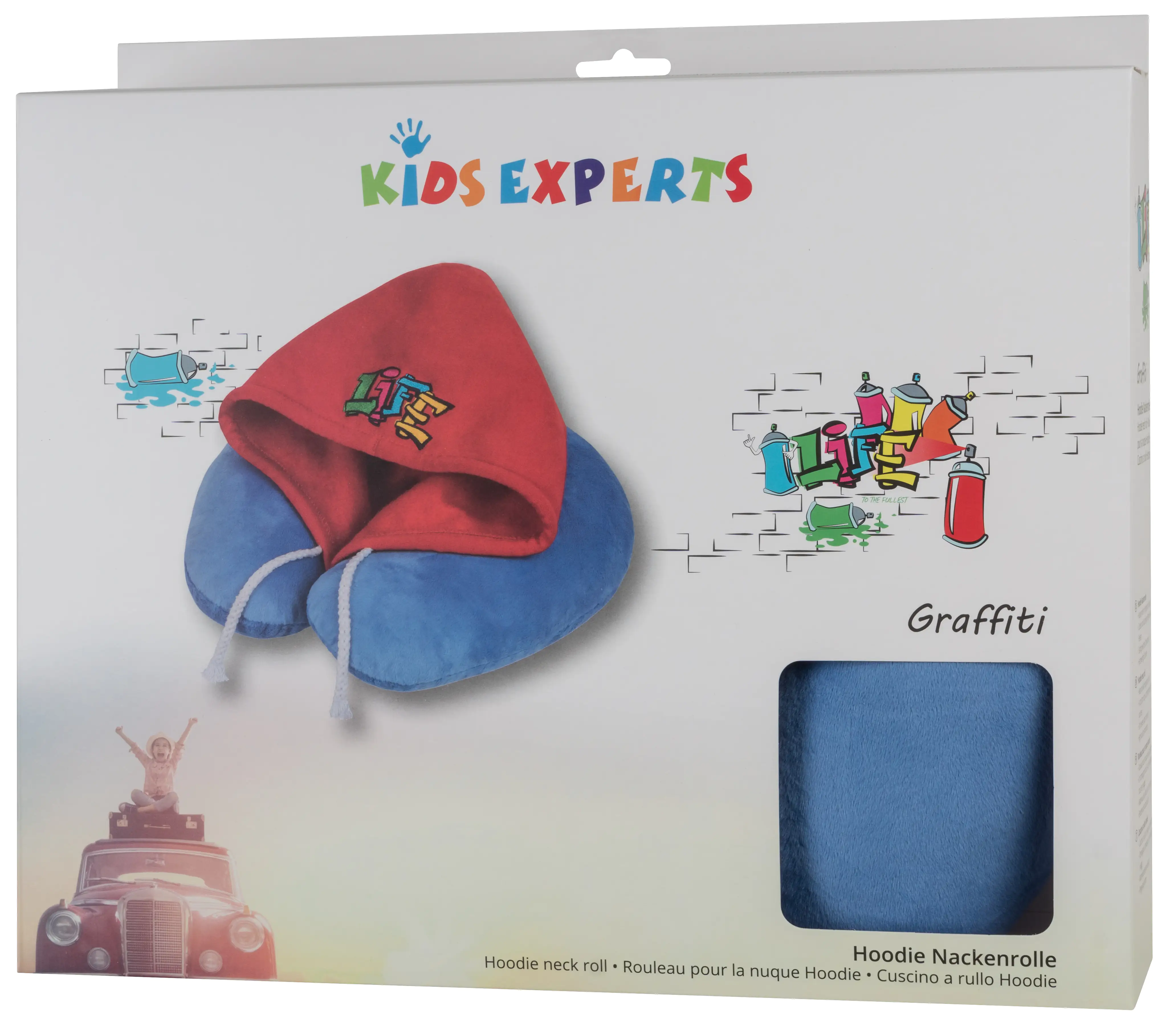 9001778261823_005 Walser Kapuzen Nackenrolle Graffiti blau 1-teilig