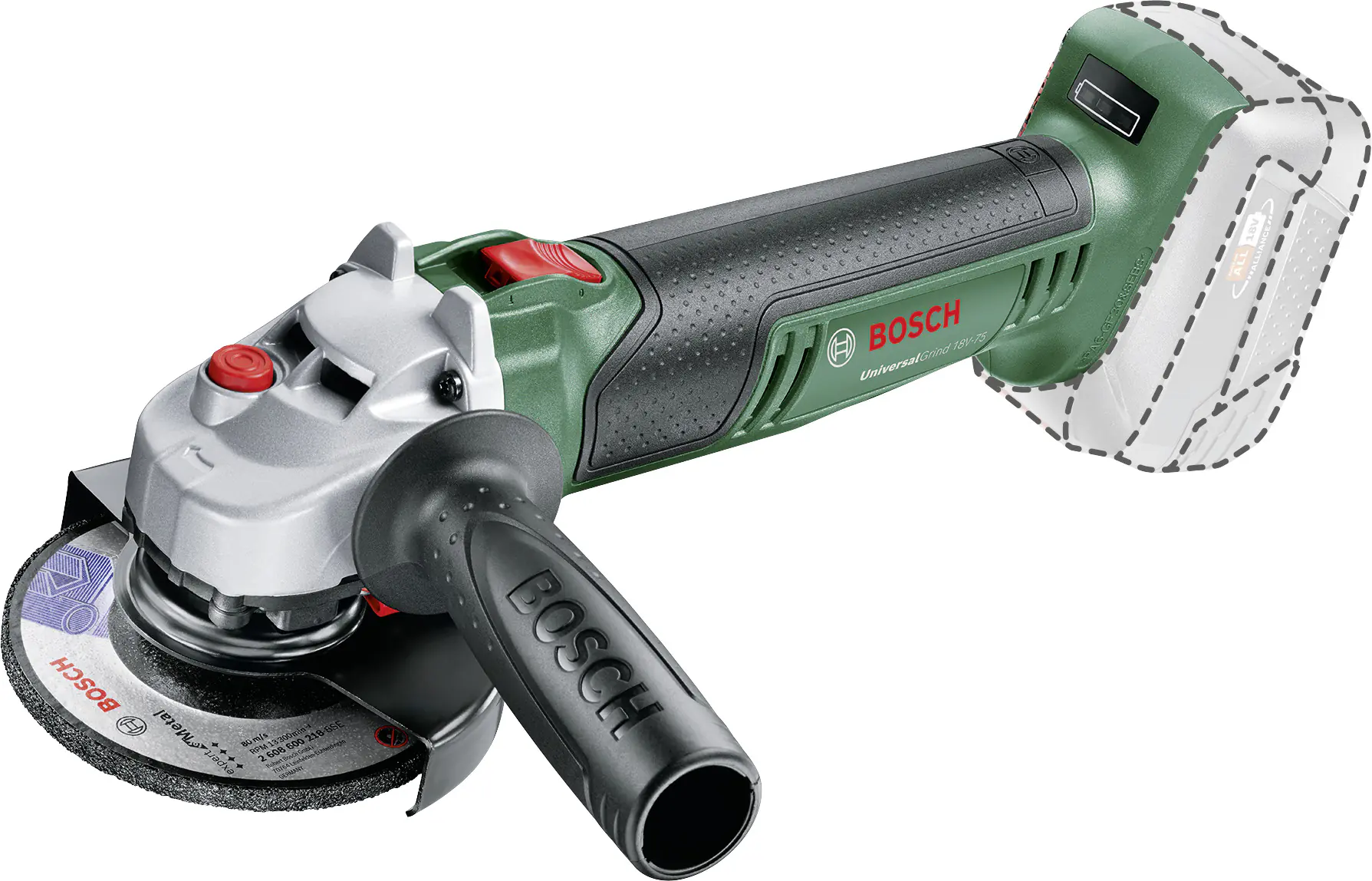 Bosch Akku-Winkelschleifer UniversalGrind 18V-75 Solo