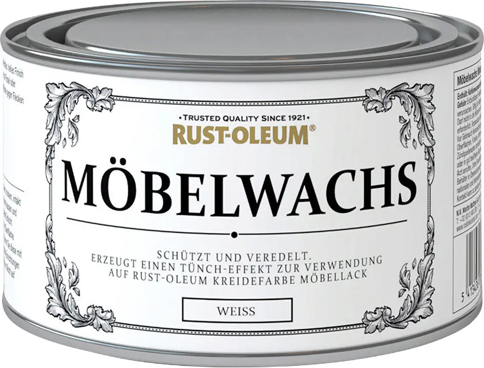 Rust-Oleum Kreidefarbe Möbelwachs 400 ml weiß