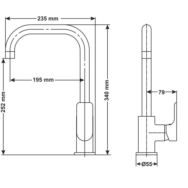 Cornat Einhebel-Spültischarmatur Noir schwarz-chrom Cornat Einhebel-Spültischarmatur Noir schwarz-chrom