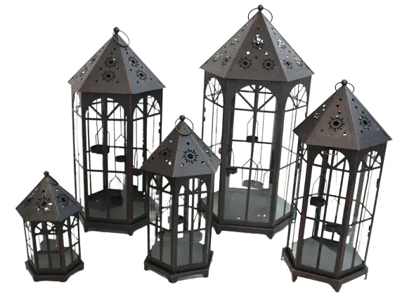 Lensing Laterne aus Metall  62 cm