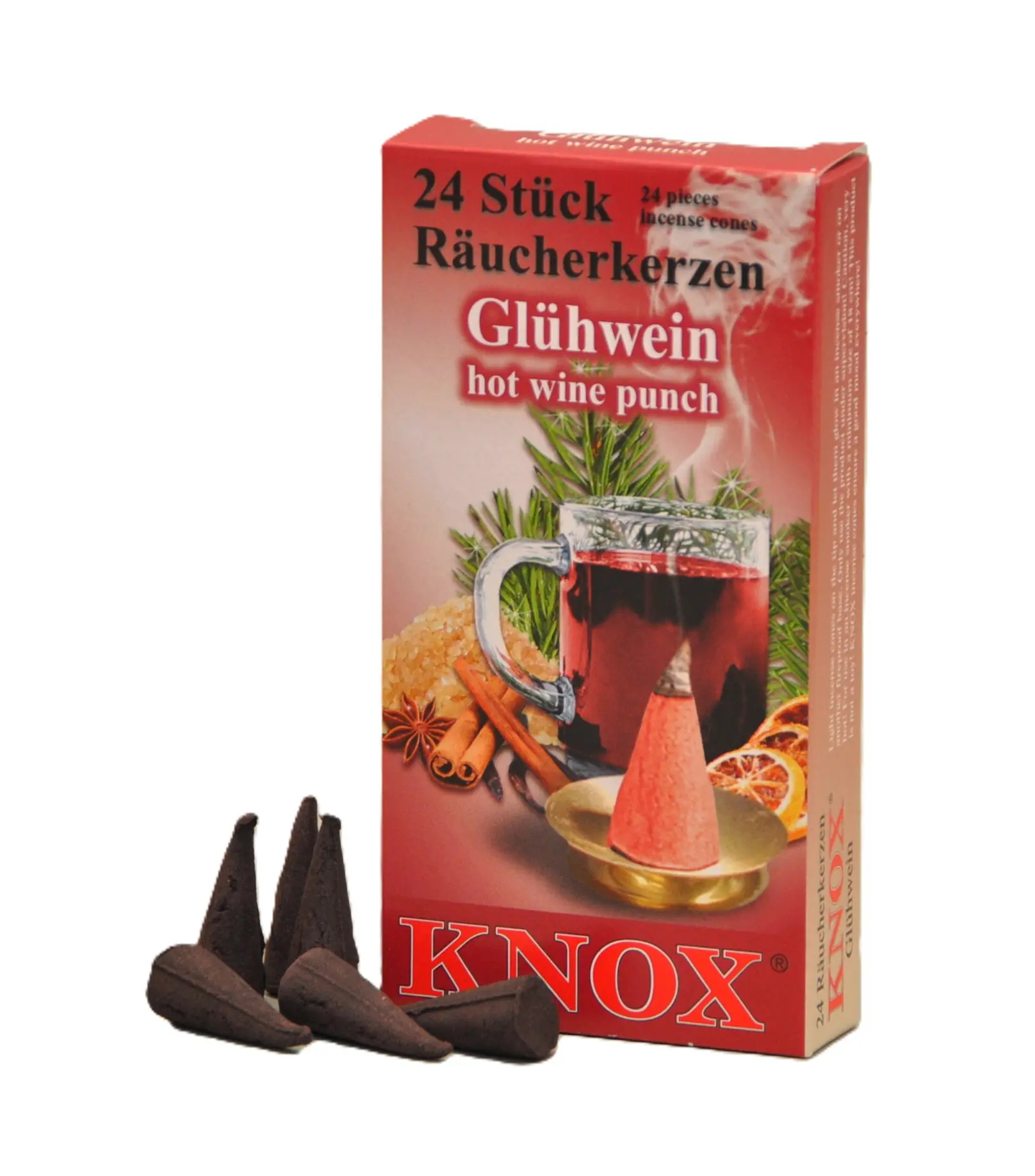 Knox Räucherkerzen - Glühwein 24 Stück