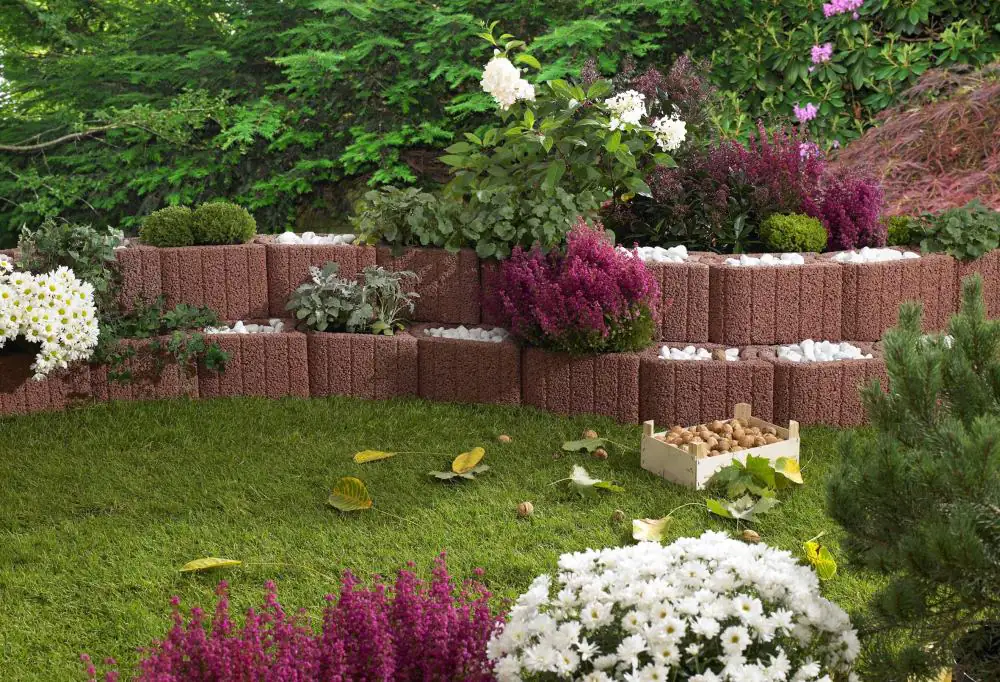 Kann Pflanzstein Mini Plus 35 x 20 x 20 cm braun