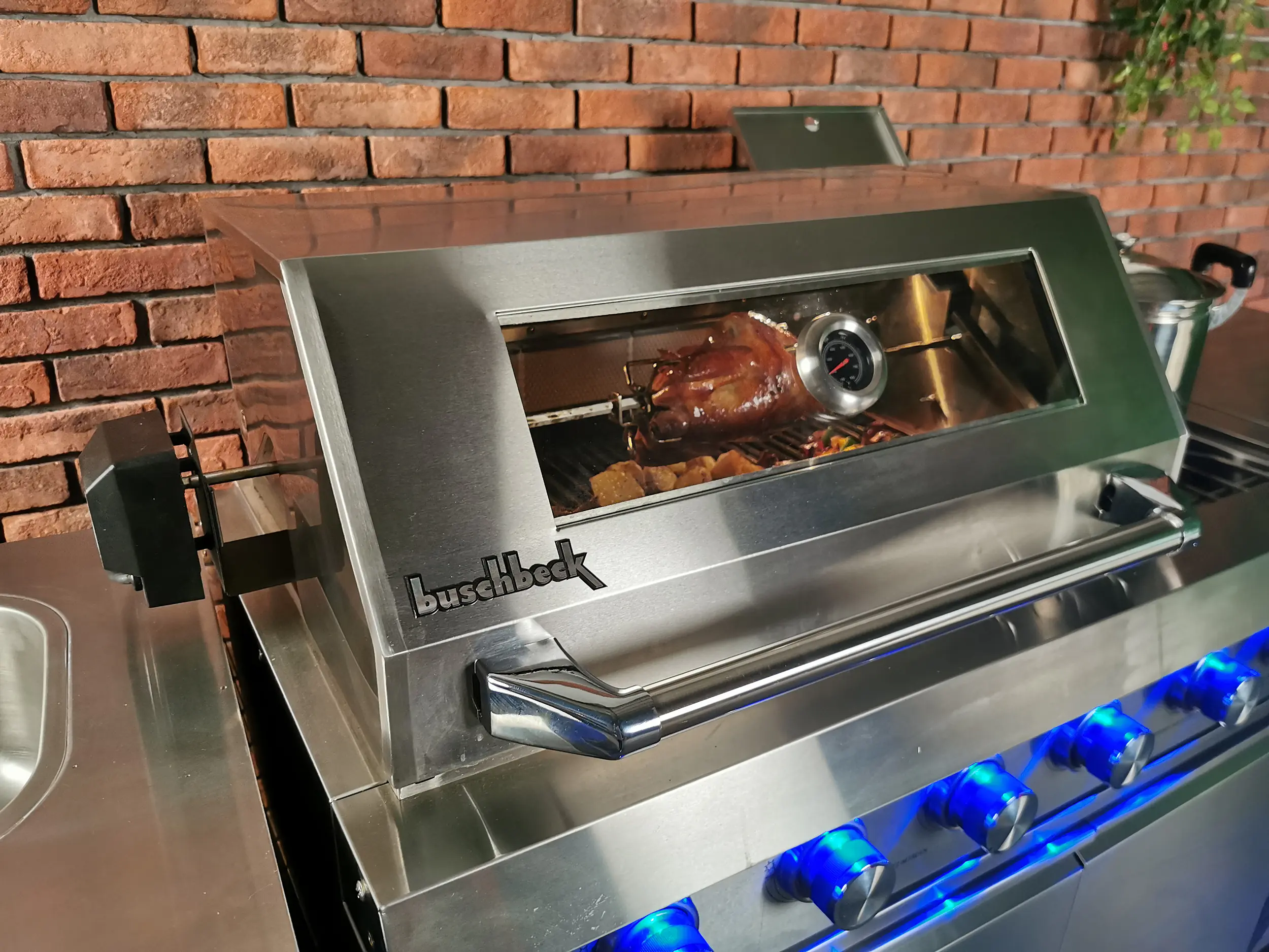 Buschbeck Outdoorküche Oxford inkl. 1 Seitenbrenner, Spüle und Kühlschrank Buschbeck Outdoorküche Oxford inkl. 1 Seitenbrenner, Spüle und Kühlschrank