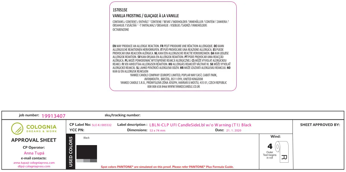 Yankee Candle Duftkerze Mittleres Glas Vanilla Frosting 340 g, creme Yankee Candle Duftkerze Mittleres Glas Vanilla Frosting 340 g, creme