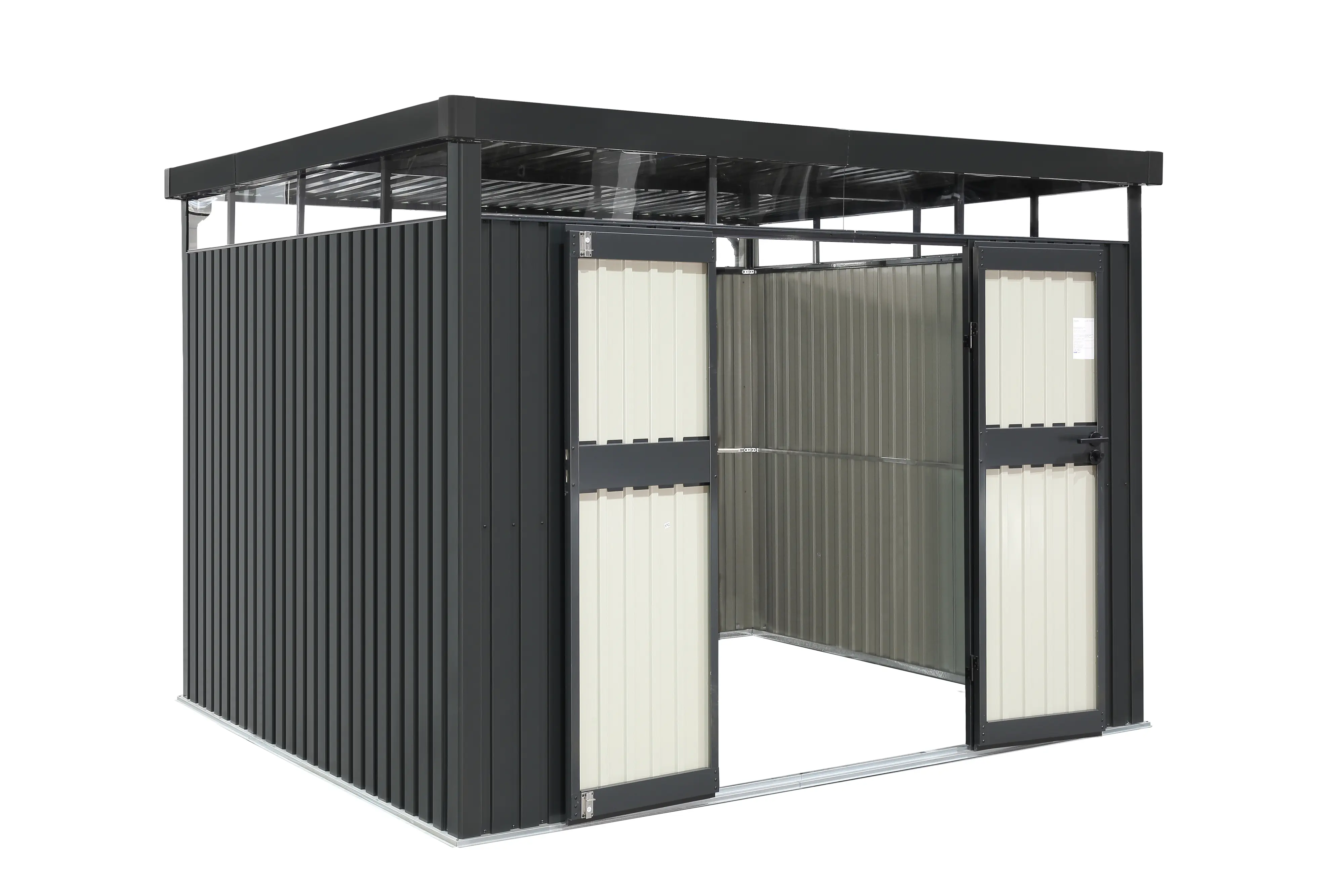 Tepro Metallgerätehaus Premium Shed 8x10 inkl. Regenrinne 300 x 180 cm