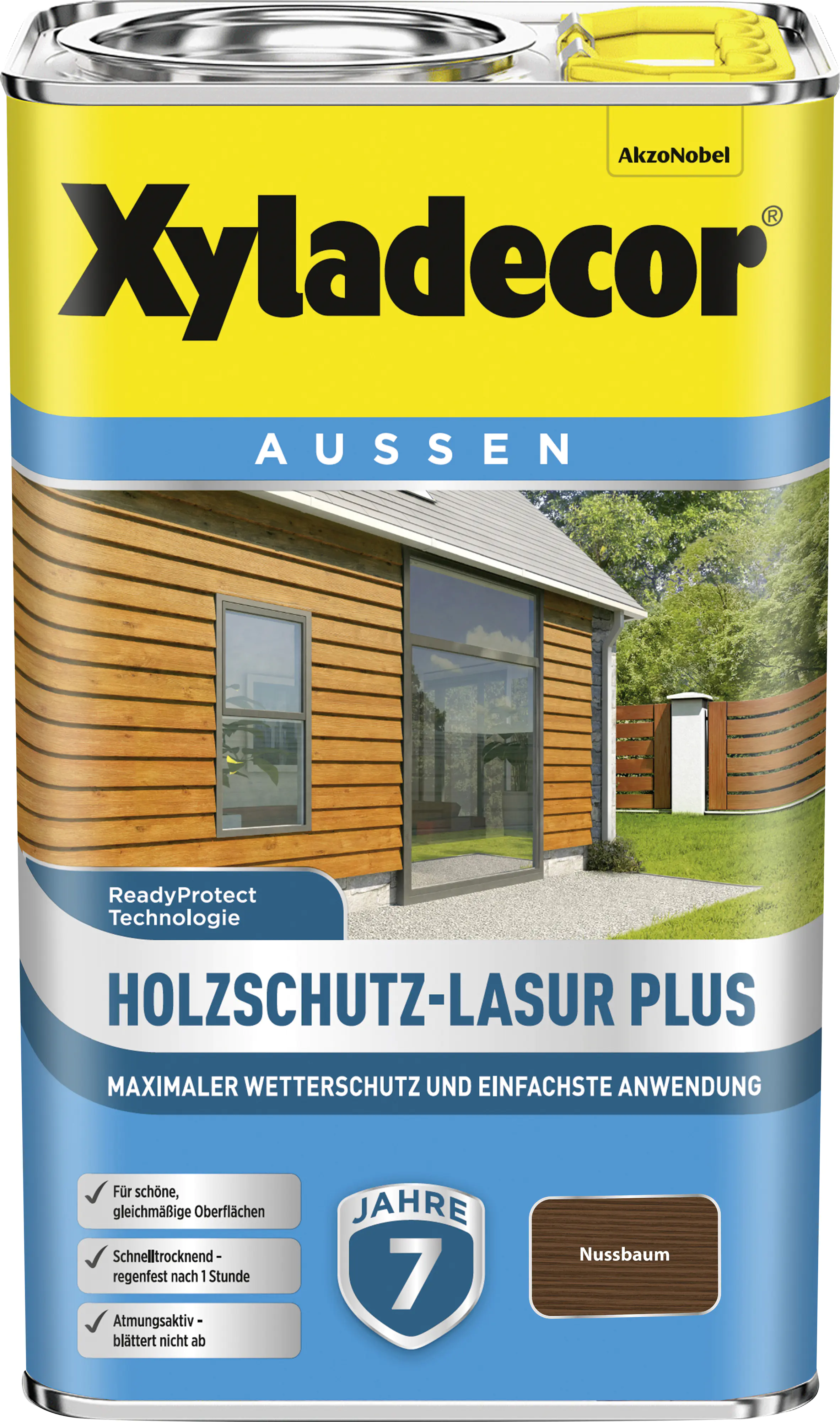 Xyladecor Holzschutz-Lasur 2,5 L nussbaum Plus Xyladecor Holzschutz-Lasur 2,5 L nussbaum Plus