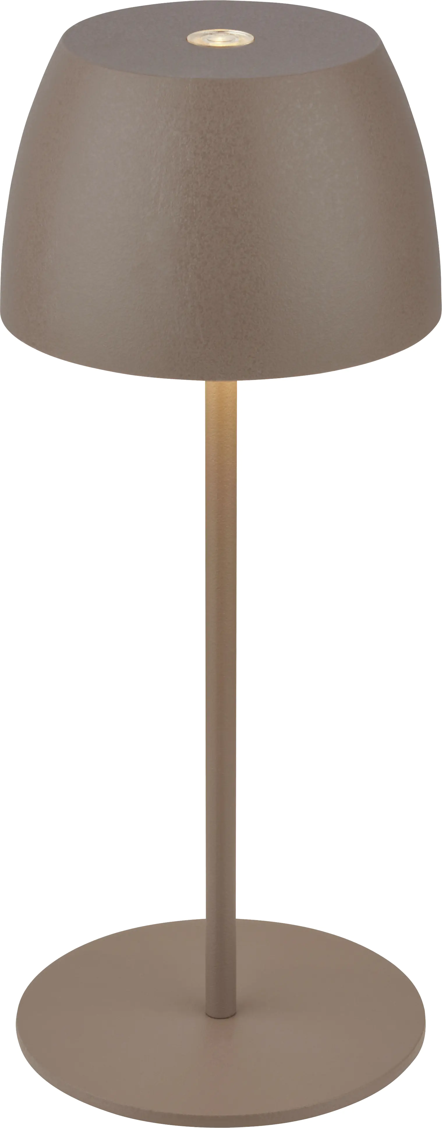 Dika LED Akku-Tischleuchte Serina Mini Touch umbrasand 20 x 8 cm warmweiß  Dika LED Akku-Tischleuchte Serina Mini Touch umbrasand 20 x 8 cm warmweiß