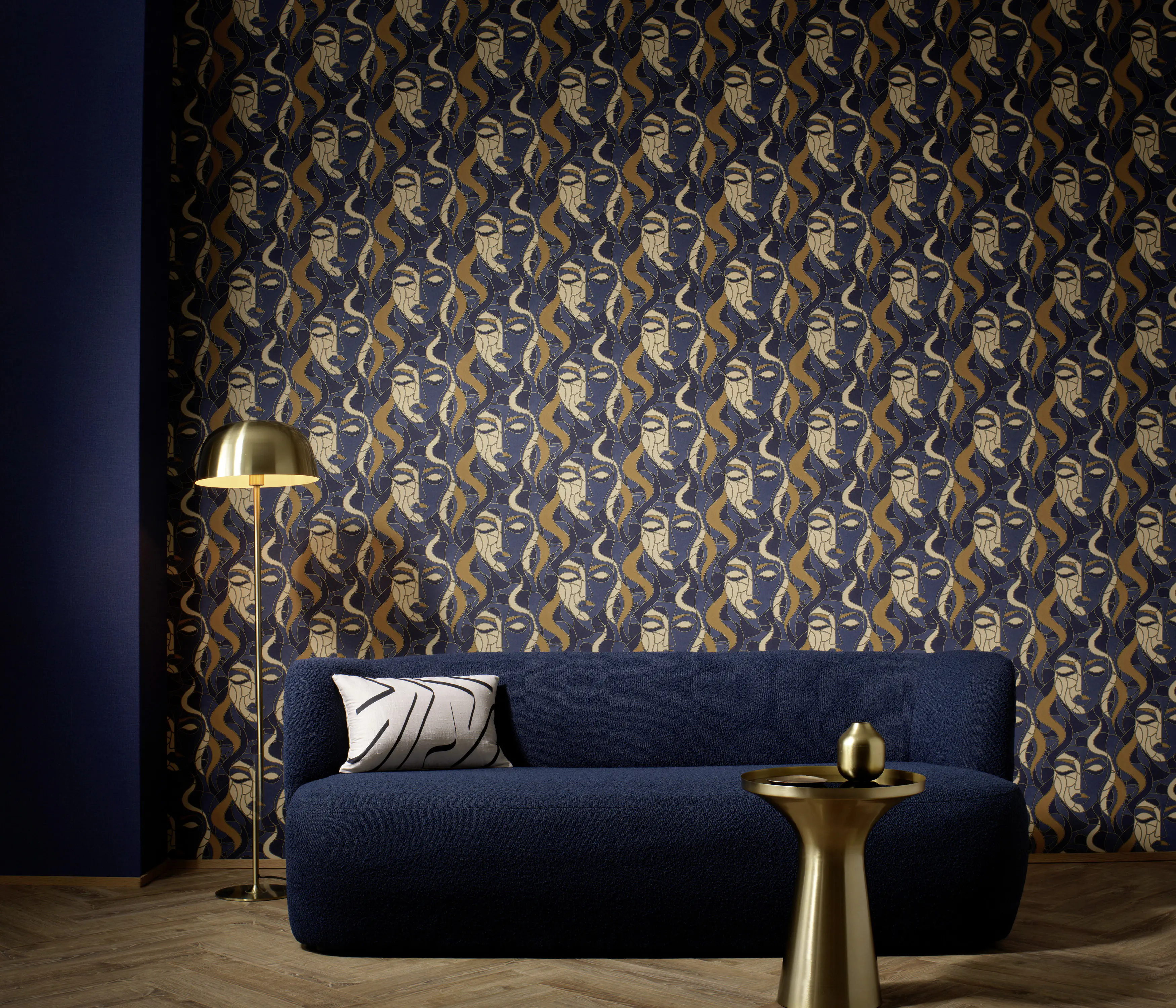 Erismann Vliestapete Grafisch blau 10,05 x 0,53 m