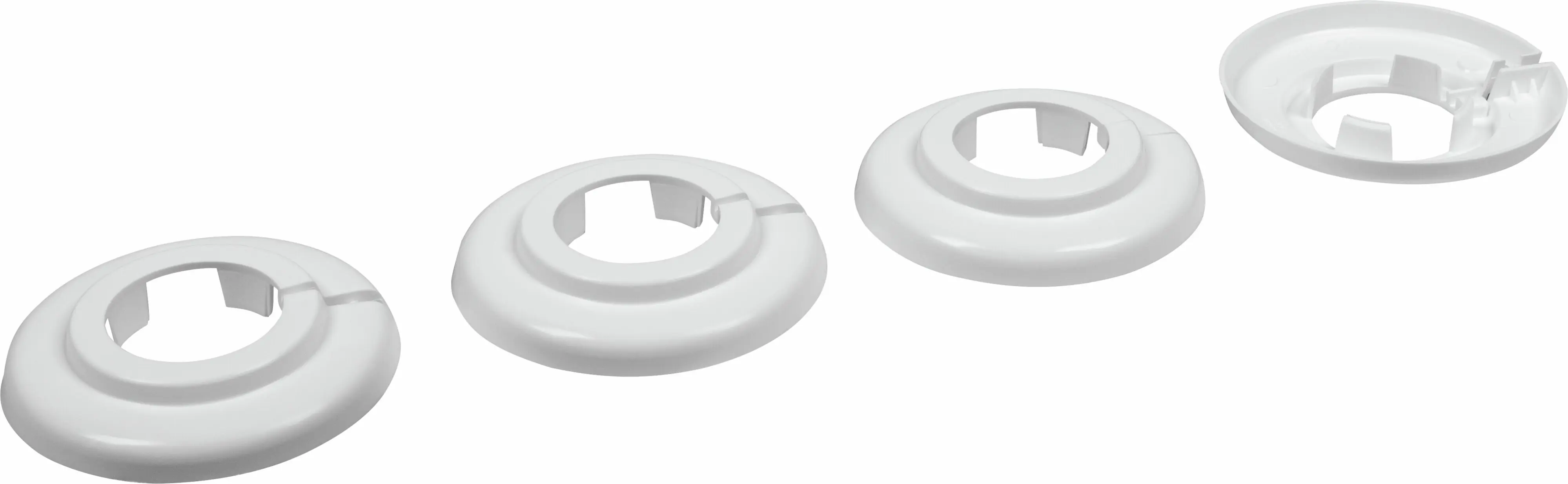 Cornat Heizungsrosette Ø 6,5 x 2,8 cm weiß - 4 Stück