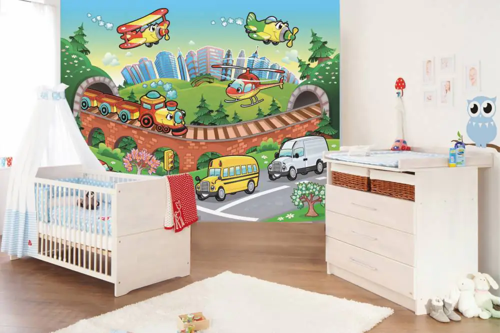 papermoon Vlies- Fototapete Digitaldruck 250 x 180 cm Kids Travel