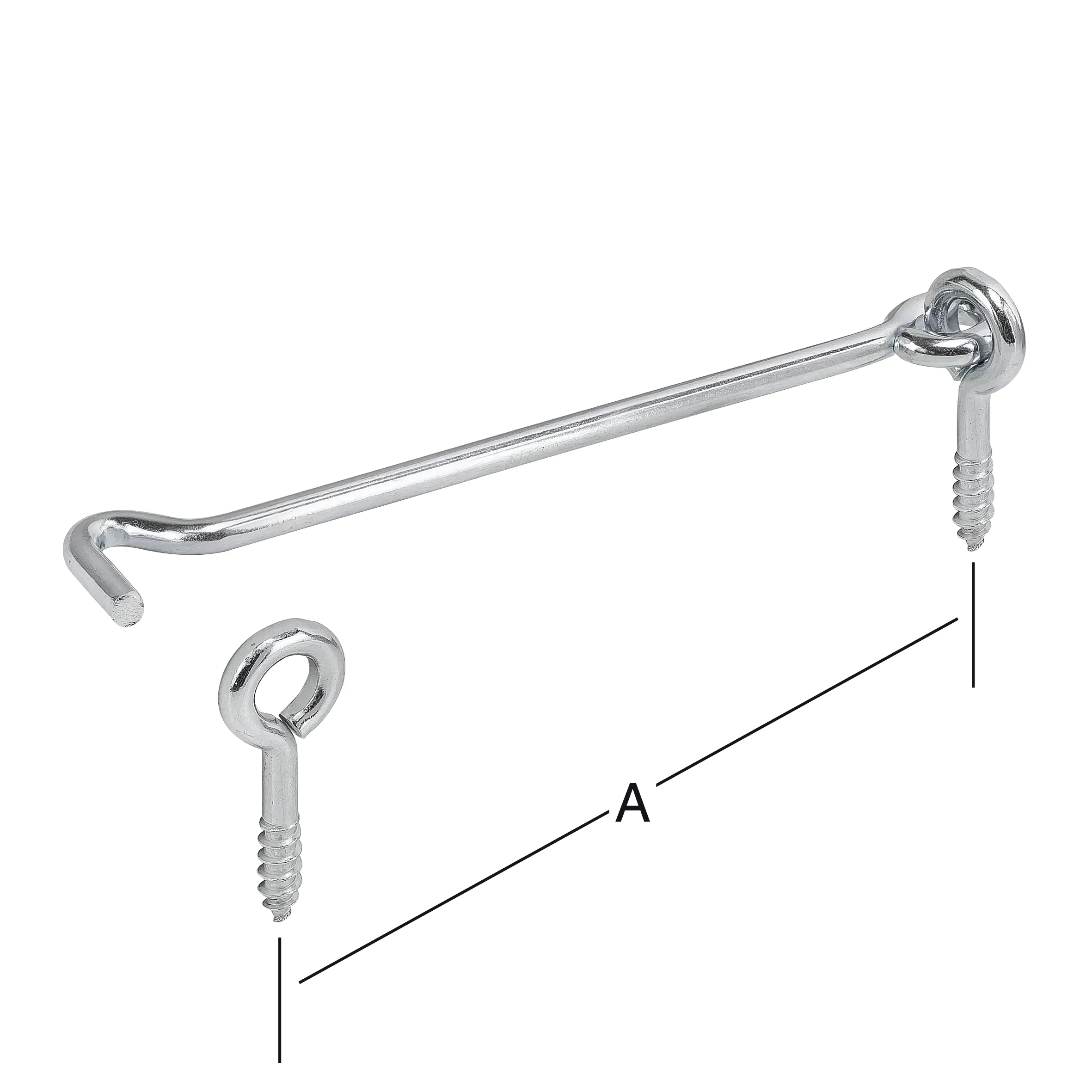 Vormann Sturmhaken verzinkt 120 mm