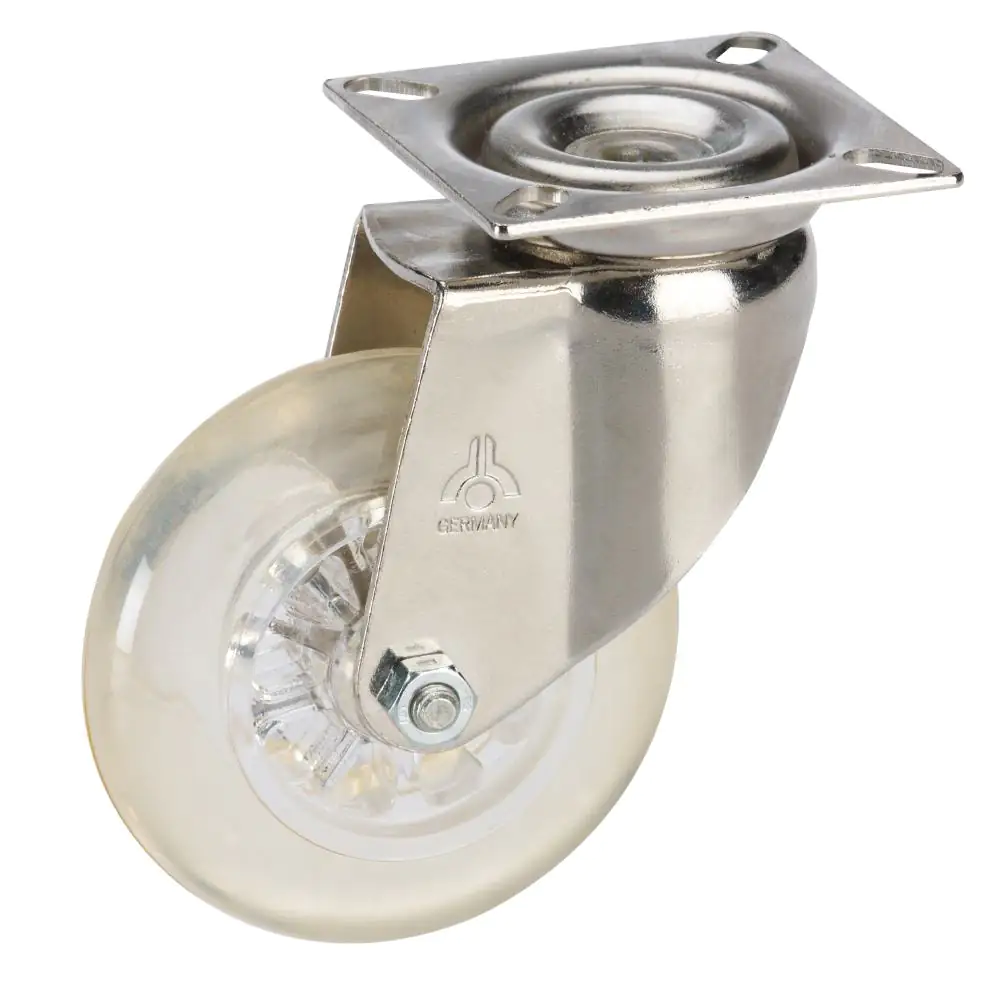 Lenkrolle mit Platte 50 x 20 mm, Tragkr. 40 kg