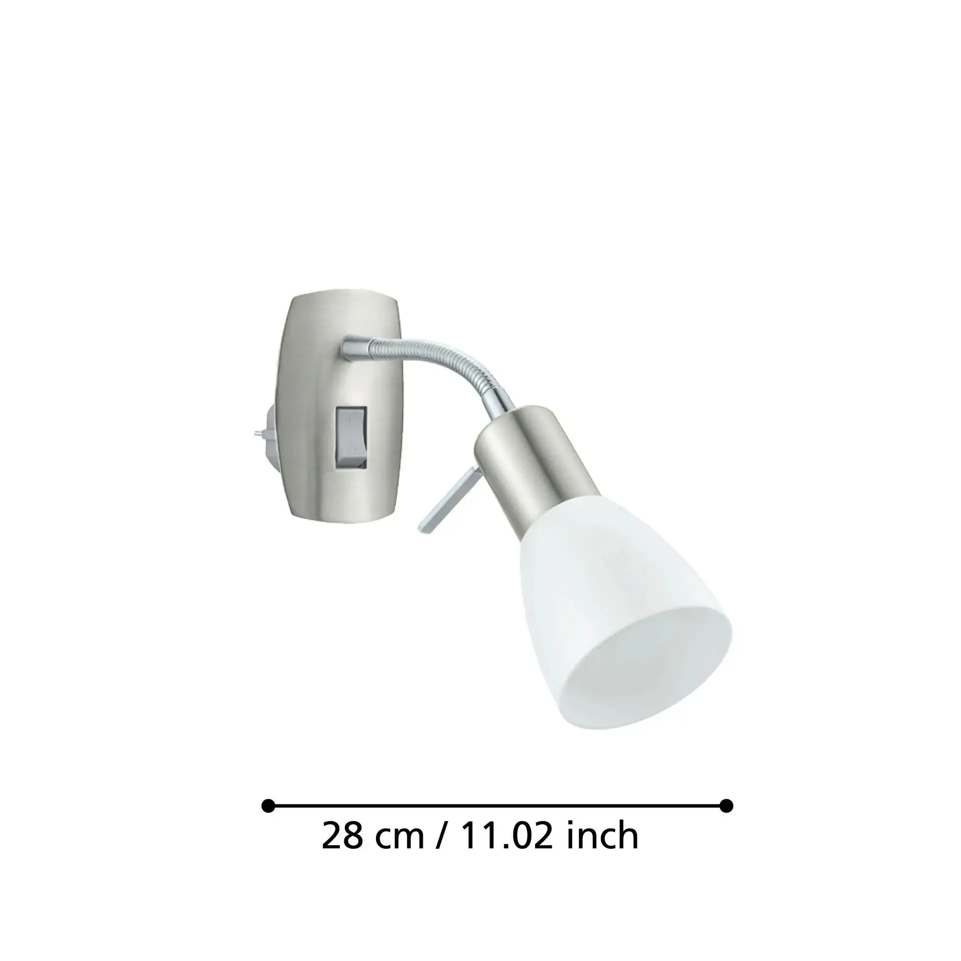 Eglo Steckerleuchte Dakar 3 E14 nickel-matt chrom Eglo Steckerleuchte Dakar 3 E14 nickel-matt chrom