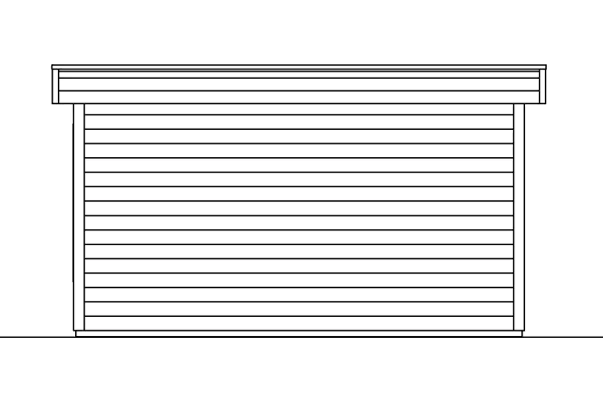 SKAN HOLZ Freizeithaus Basel 2 420 x 380 cm natur mit Fußboden