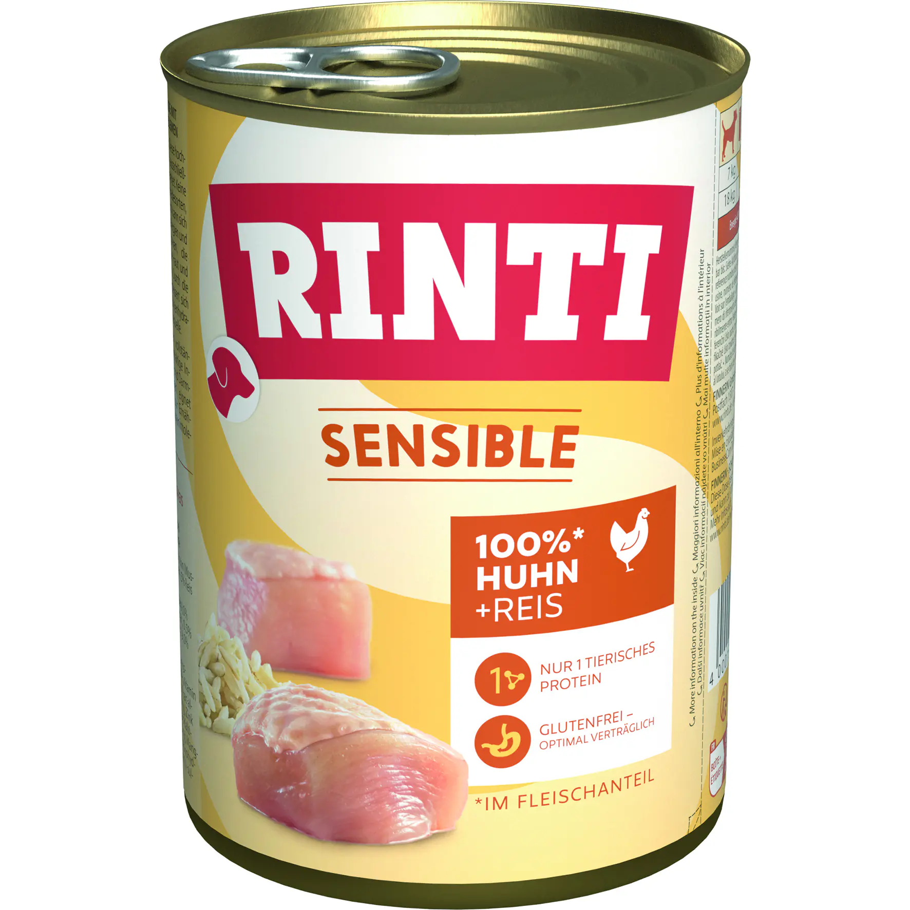 Rinti Sensible Hundenassfutter Adult 400 g Huhn & Reis