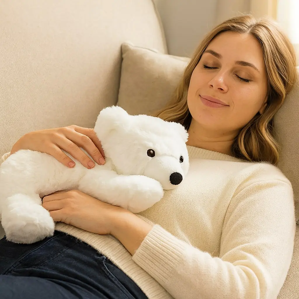 Warmies Wärmekuscheltier Eisbär weiß 