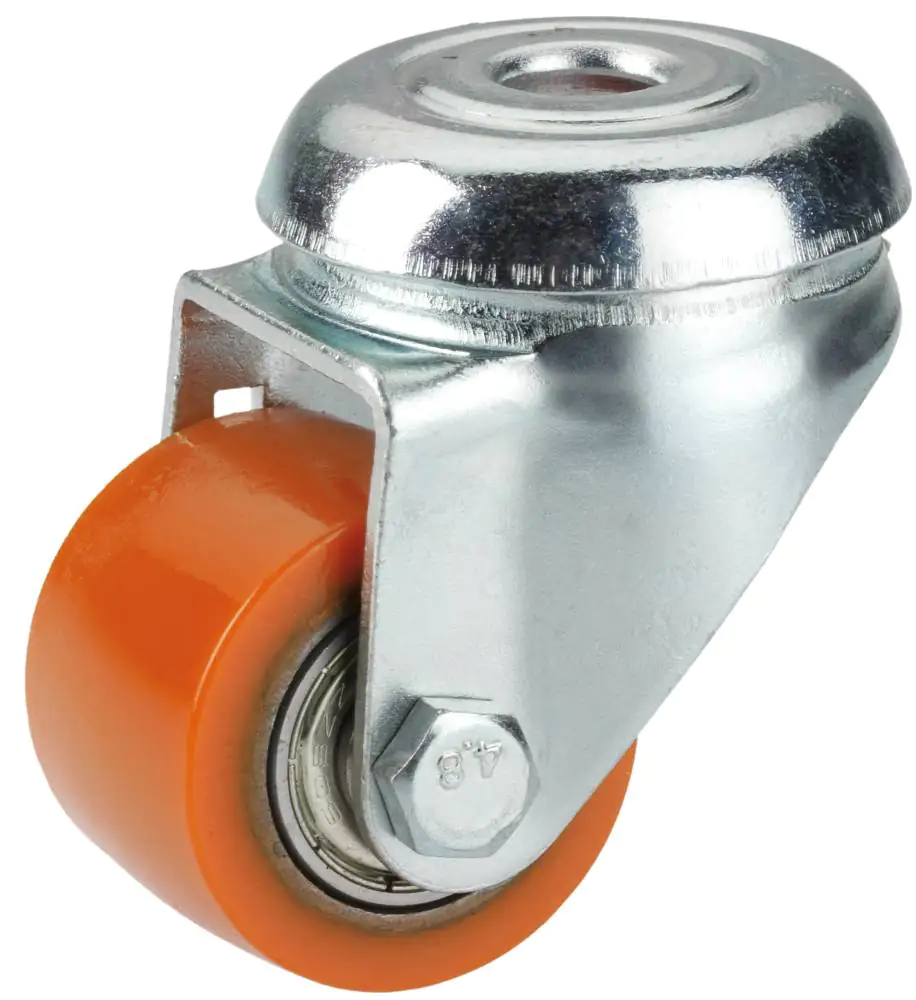 Lenkrolle mit Rückenloch 35 x 25 mm, Tragkr. 100 kg