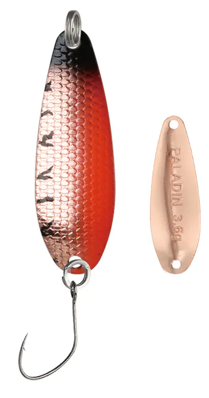 Paladin Angelköder Spoon Apollo 4,8 g UV orange/schwarz/kupfer