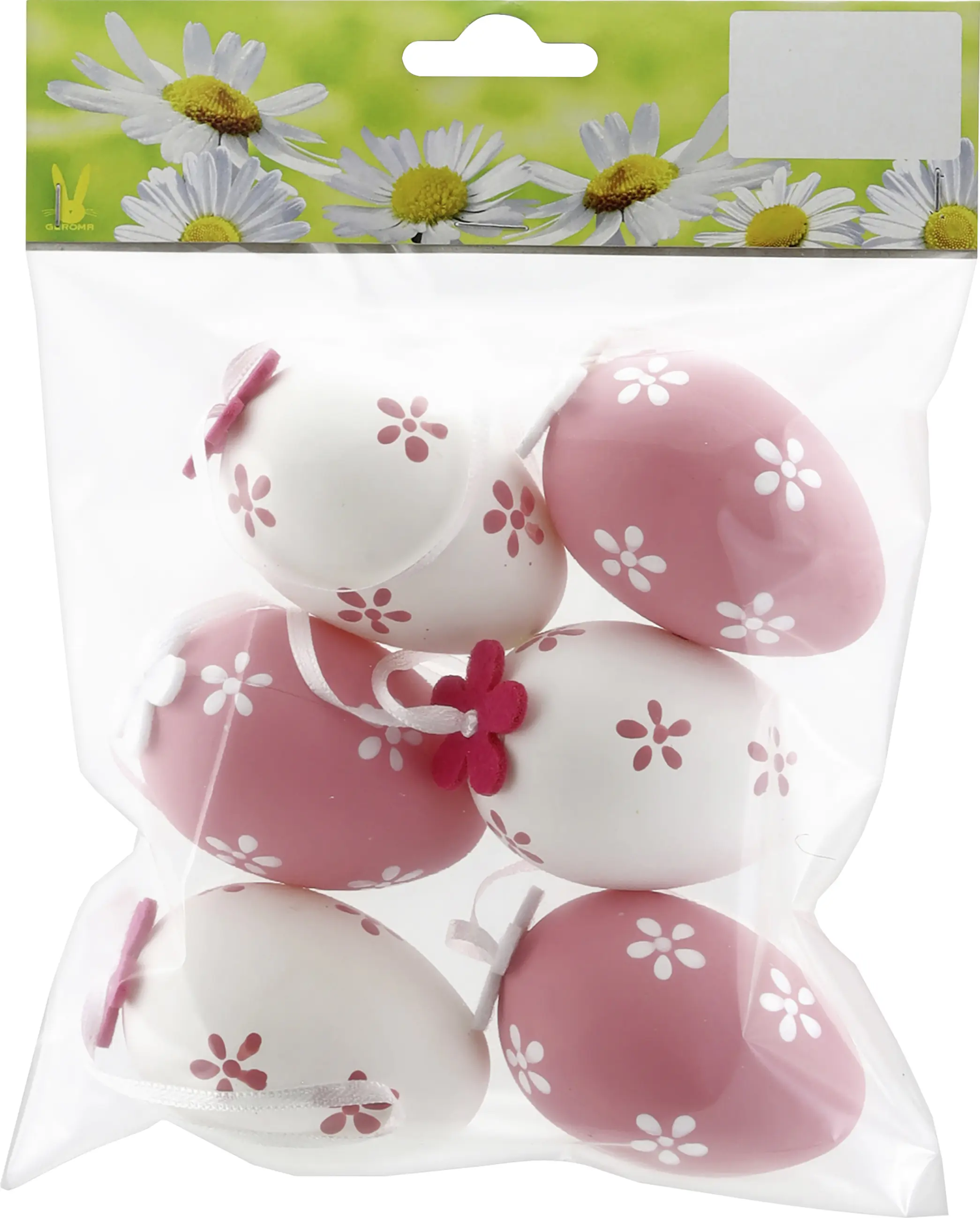 Osterdeko Anhänger Eier Kunststoff bunt 6 Stück