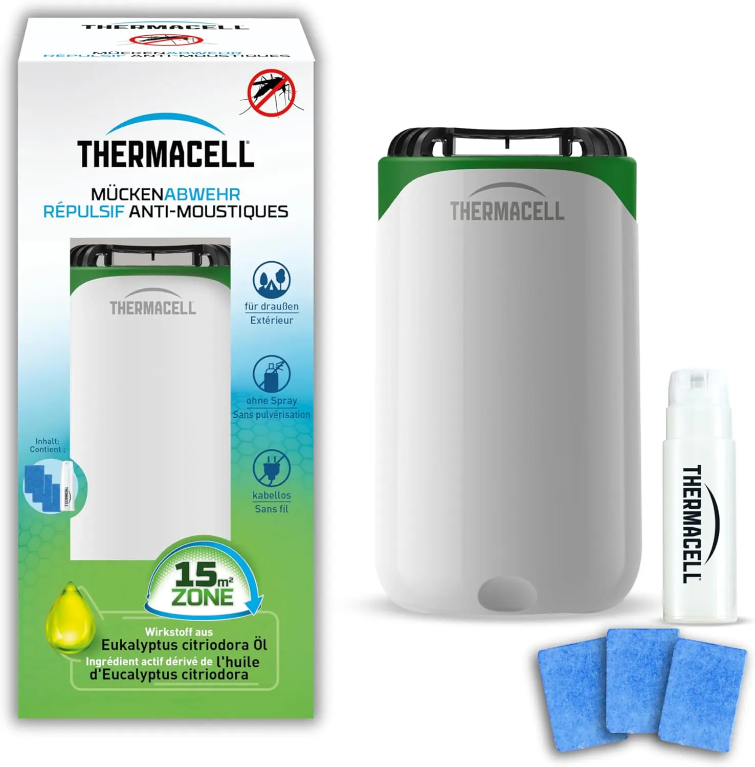 Thermacell Mückenabwehr-Verdampfer Protect weiß-grün inkl. Wirkstoff