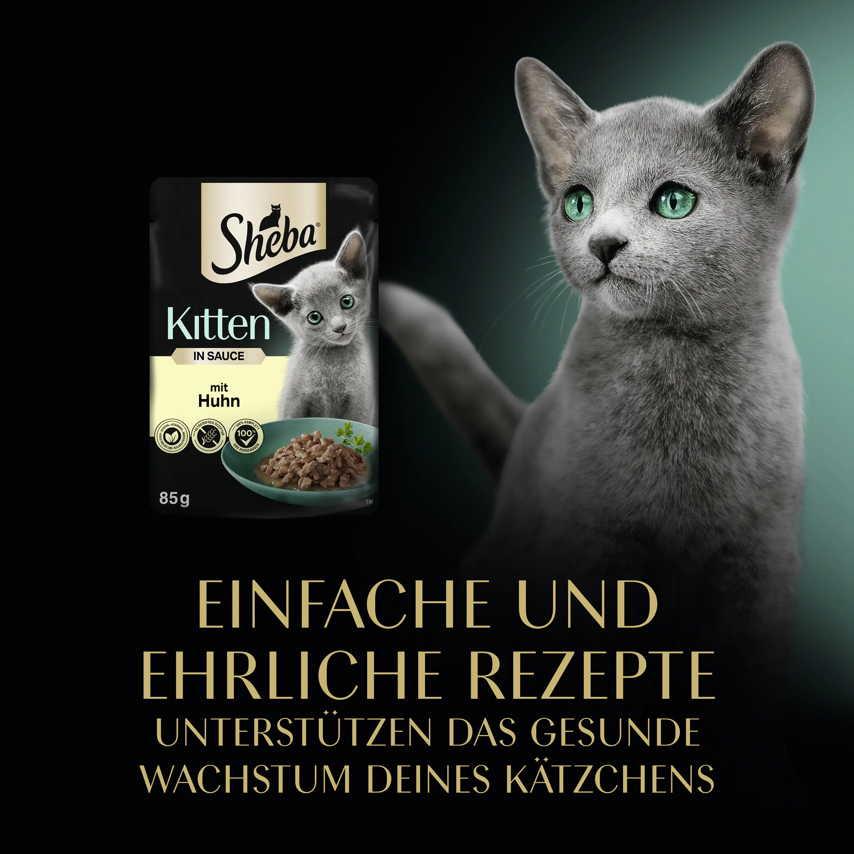 Sheba Katzennassfutter Adult 85 Huhn