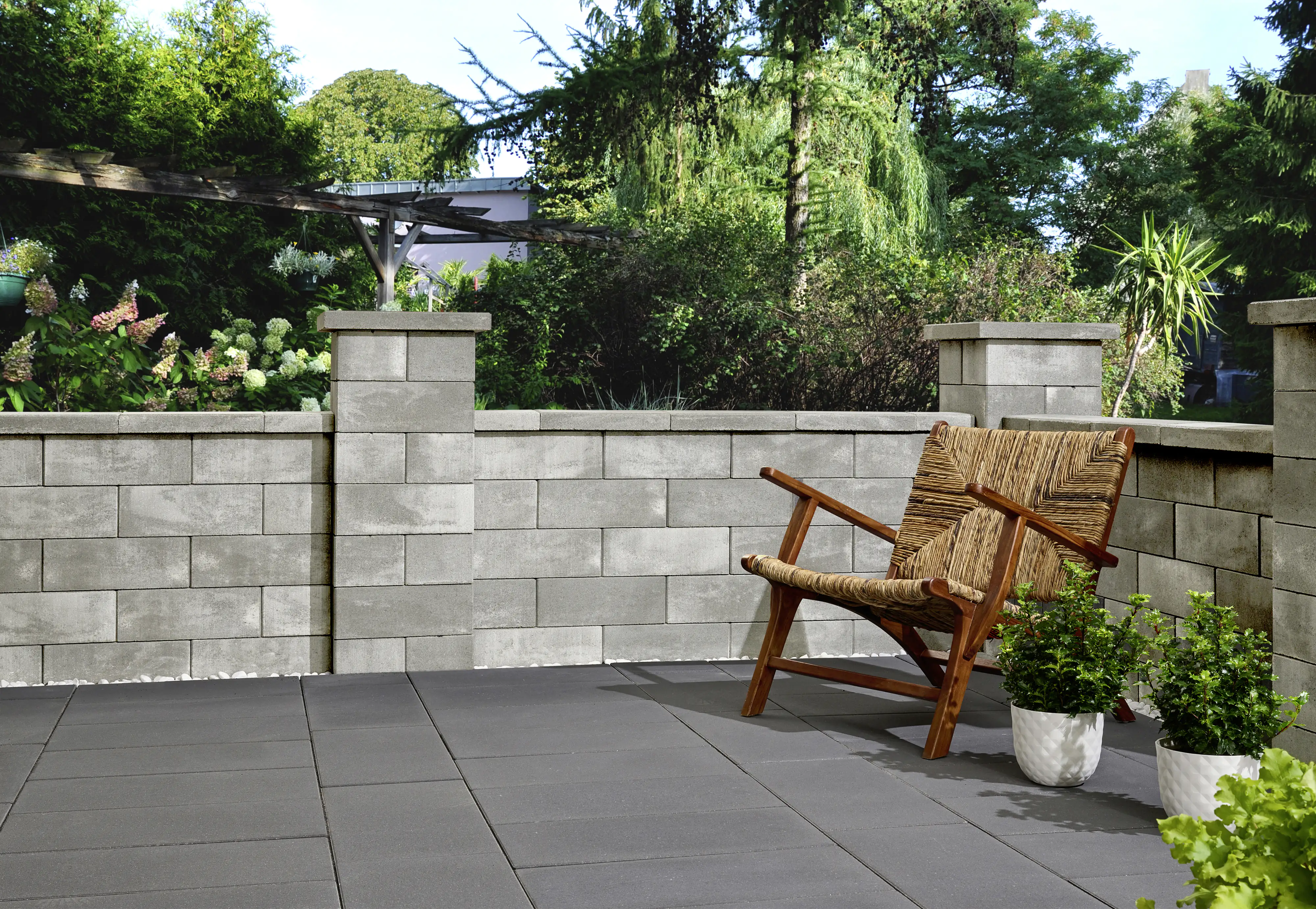 Kann Mauerstein Lindeza 40 x 20 x 15 cm grau-alpin