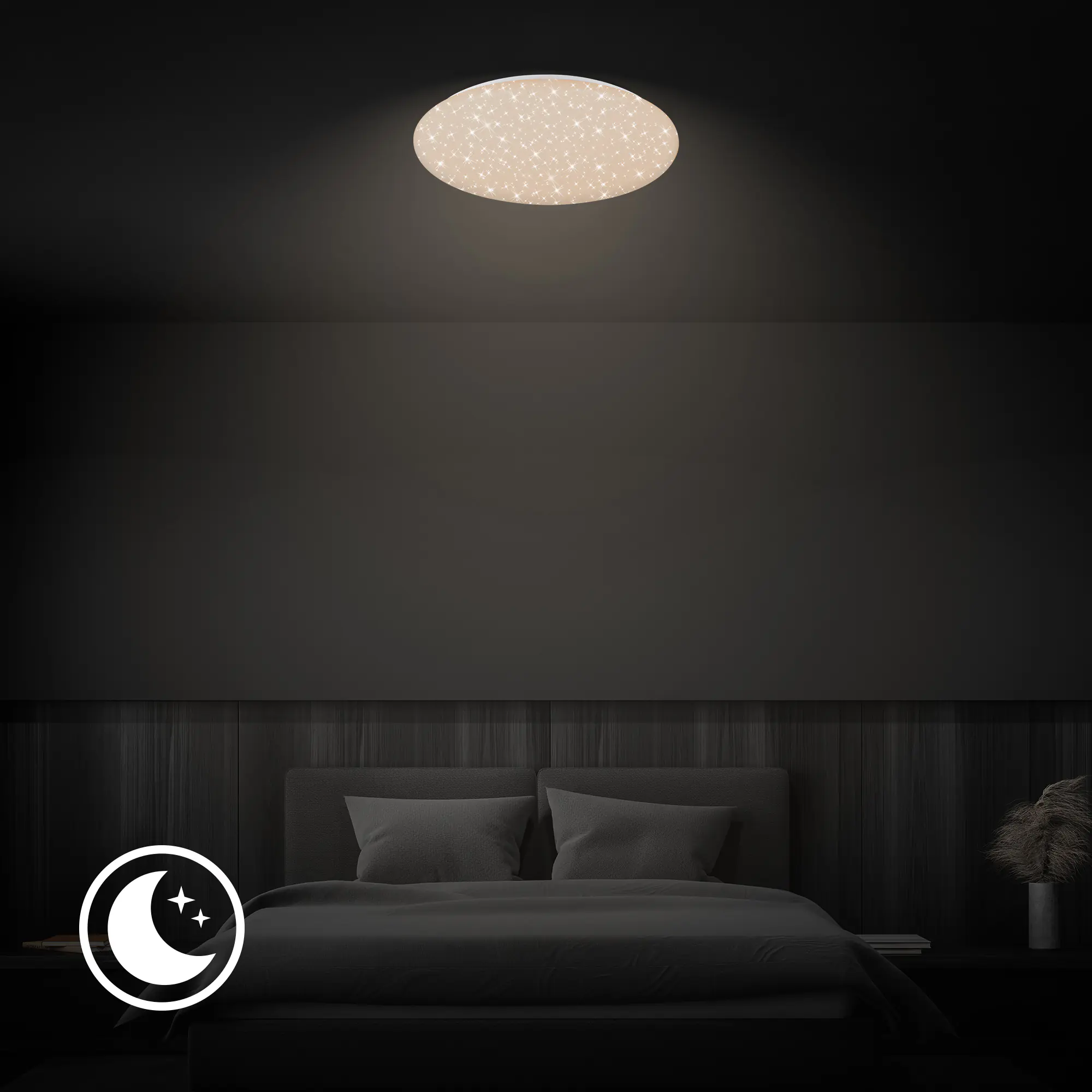 Briloner LED Deckenleuchte Verb Sternenhimmel weiß warmweiß-kaltweiß dimmbar