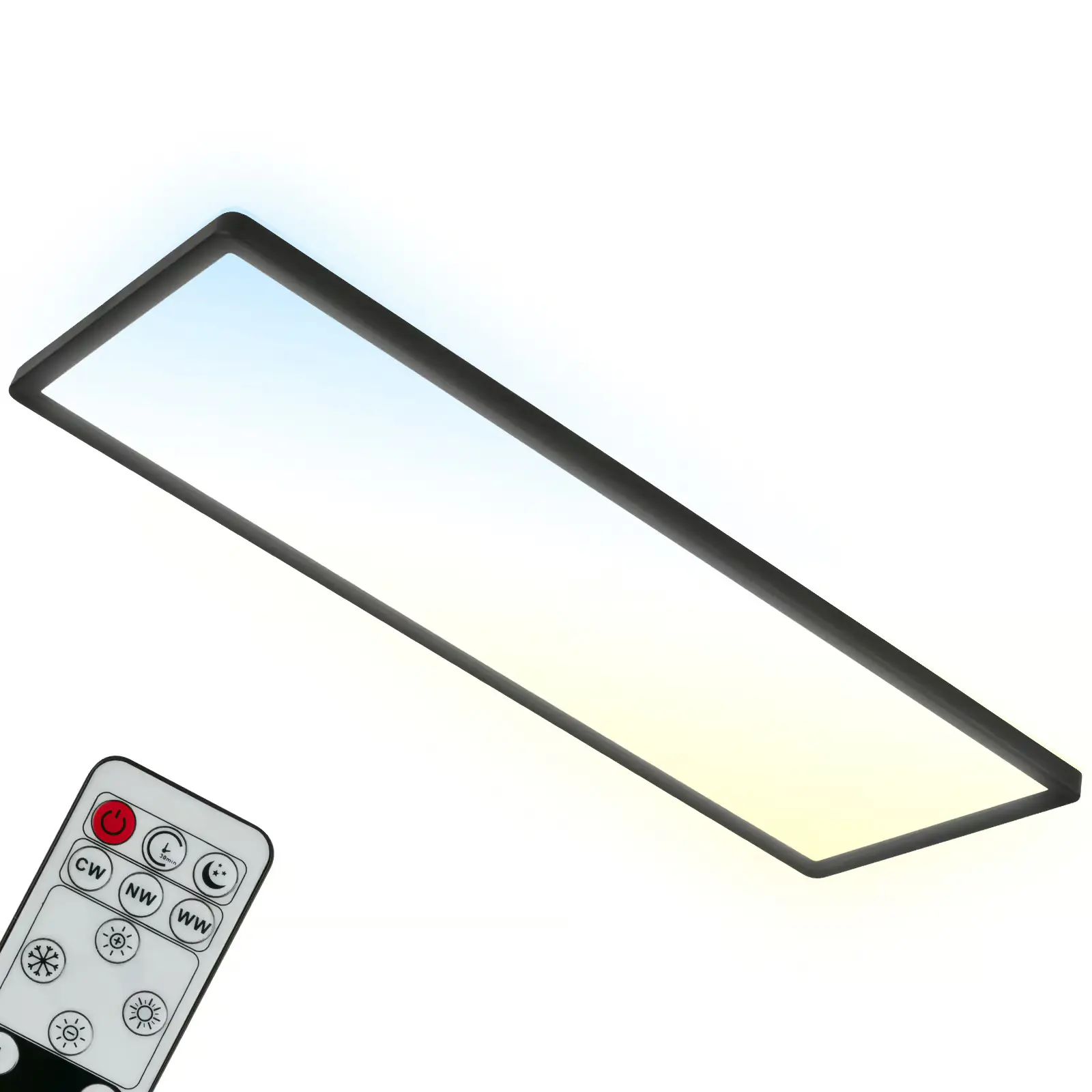 Briloner LED Panel Slim 58 cm, schwarz, utraflach CCT