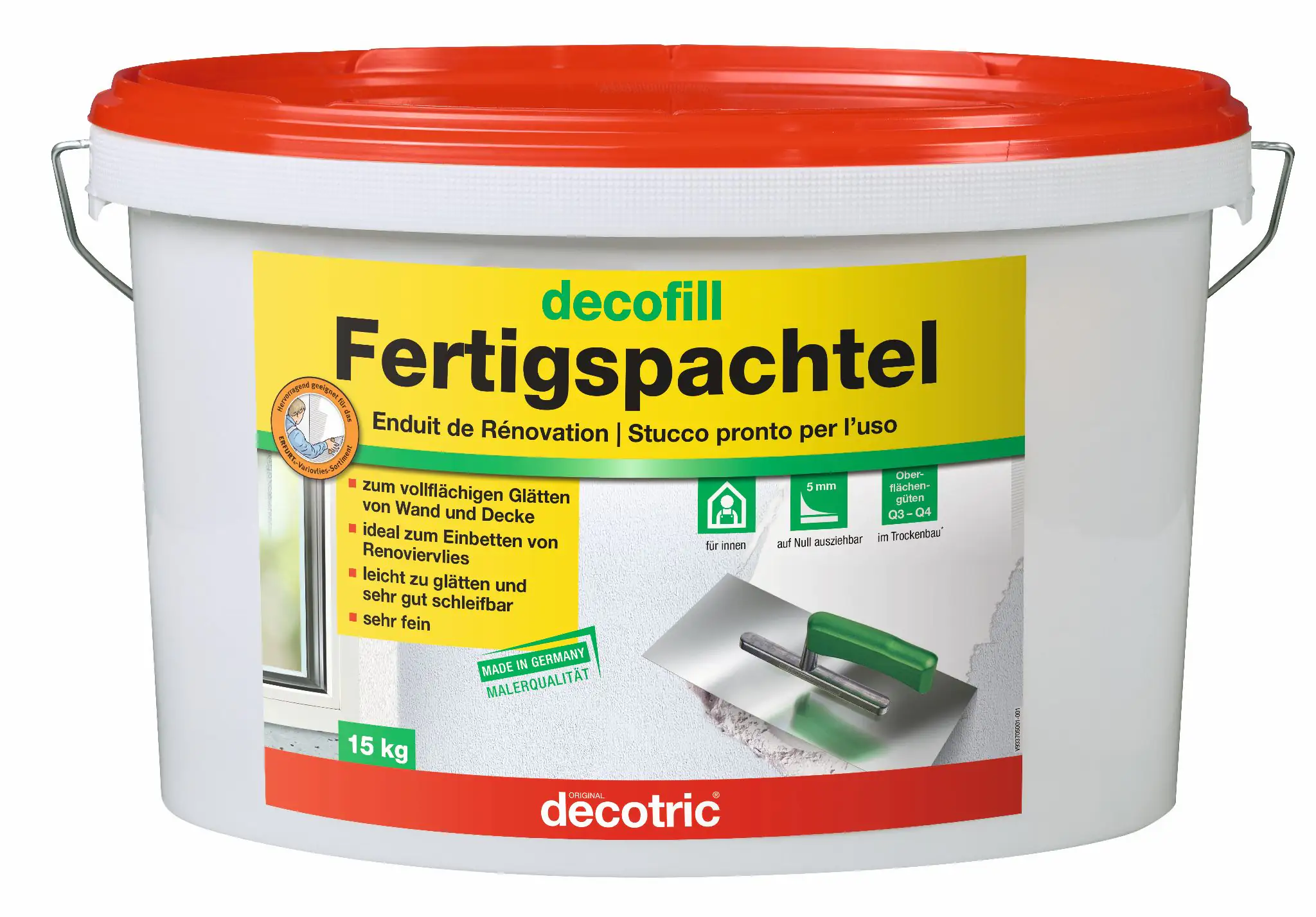 Decotric Decofill Fertigspachtel 15 kg Decotric Decofill Fertigspachtel 15 kg