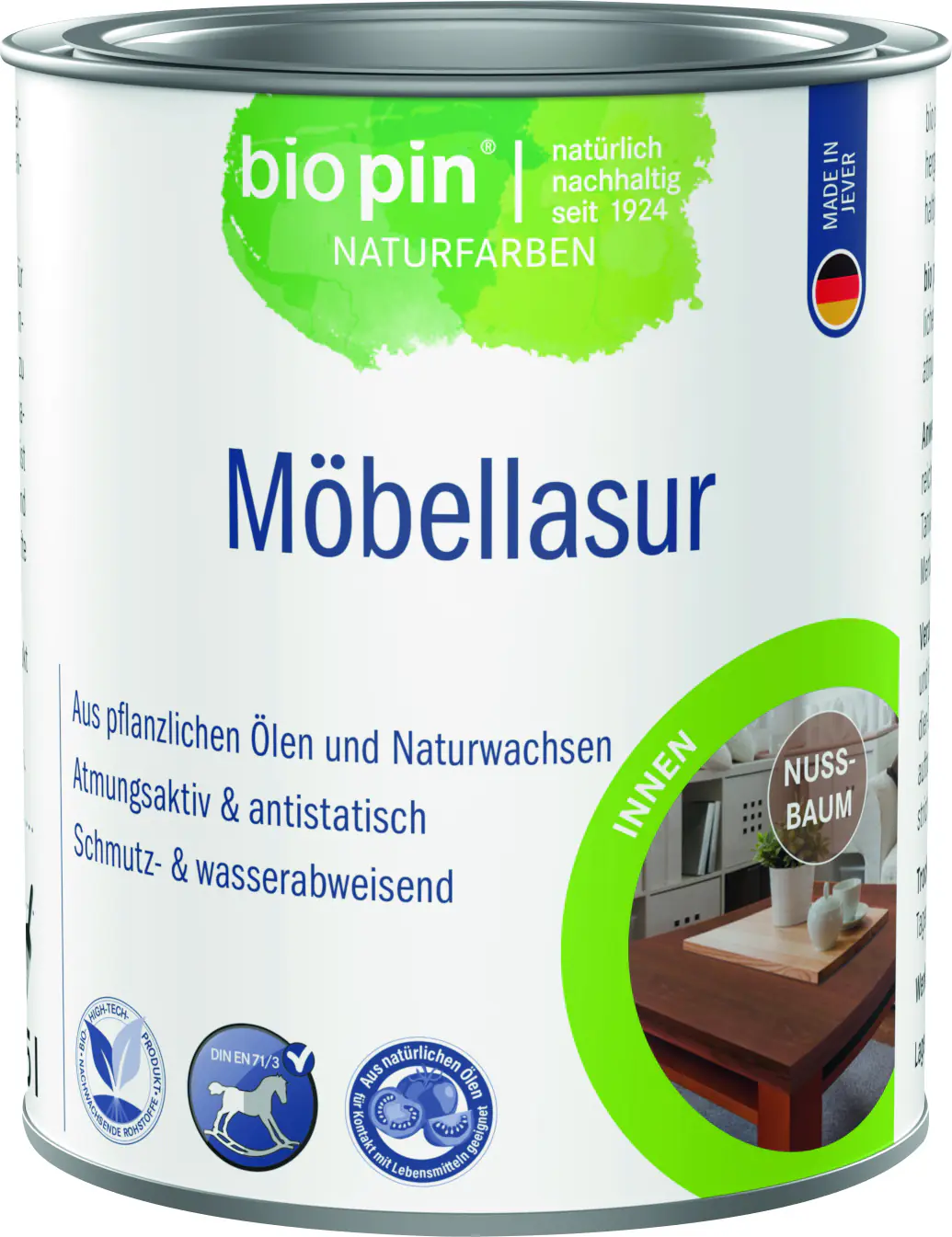 Biopin Möbellasur 375 ml nussbaum