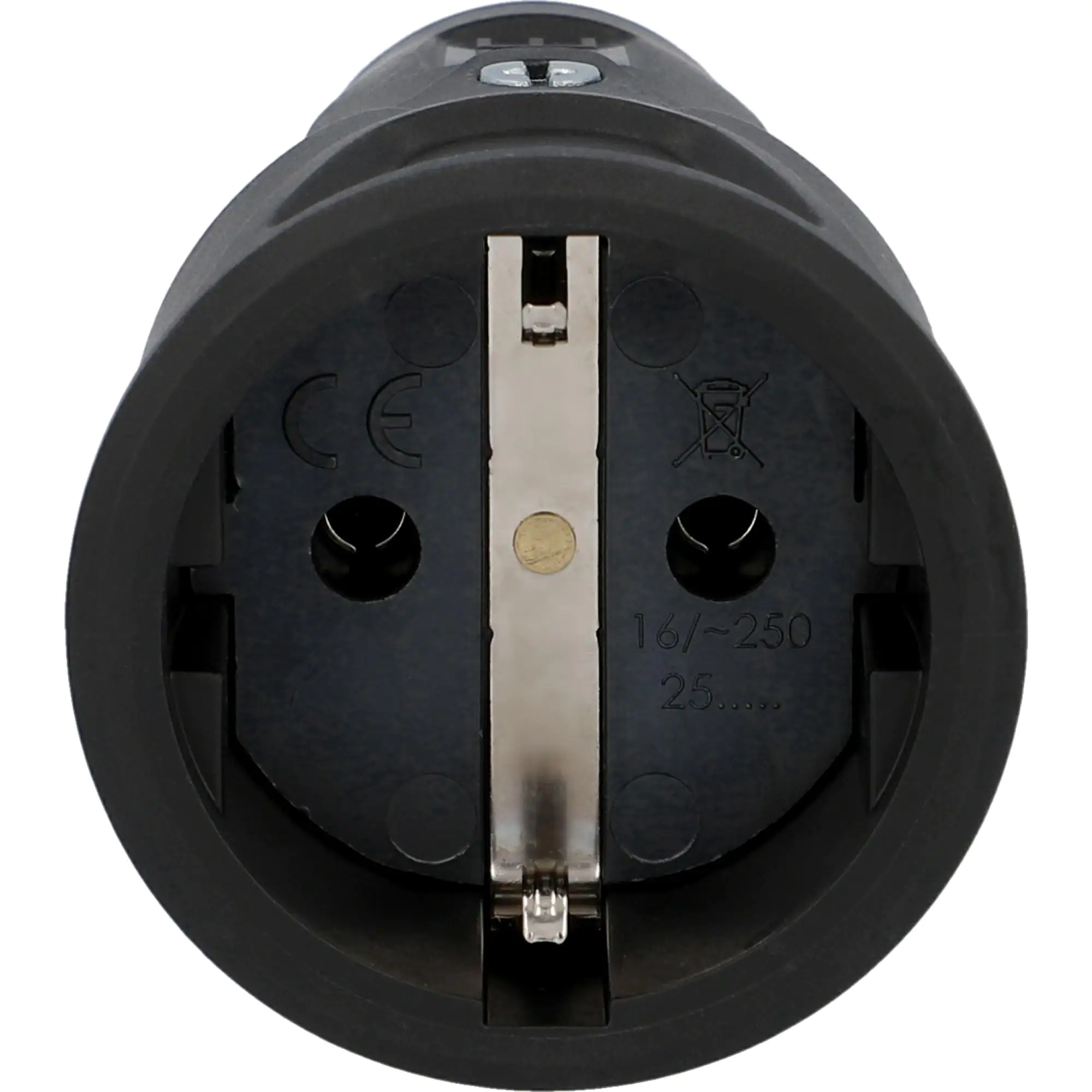 PCE Schutzkontakt-Kupplung Vollgummi IP20 schwarz PCE Schutzkontakt-Kupplung Vollgummi IP20 schwarz