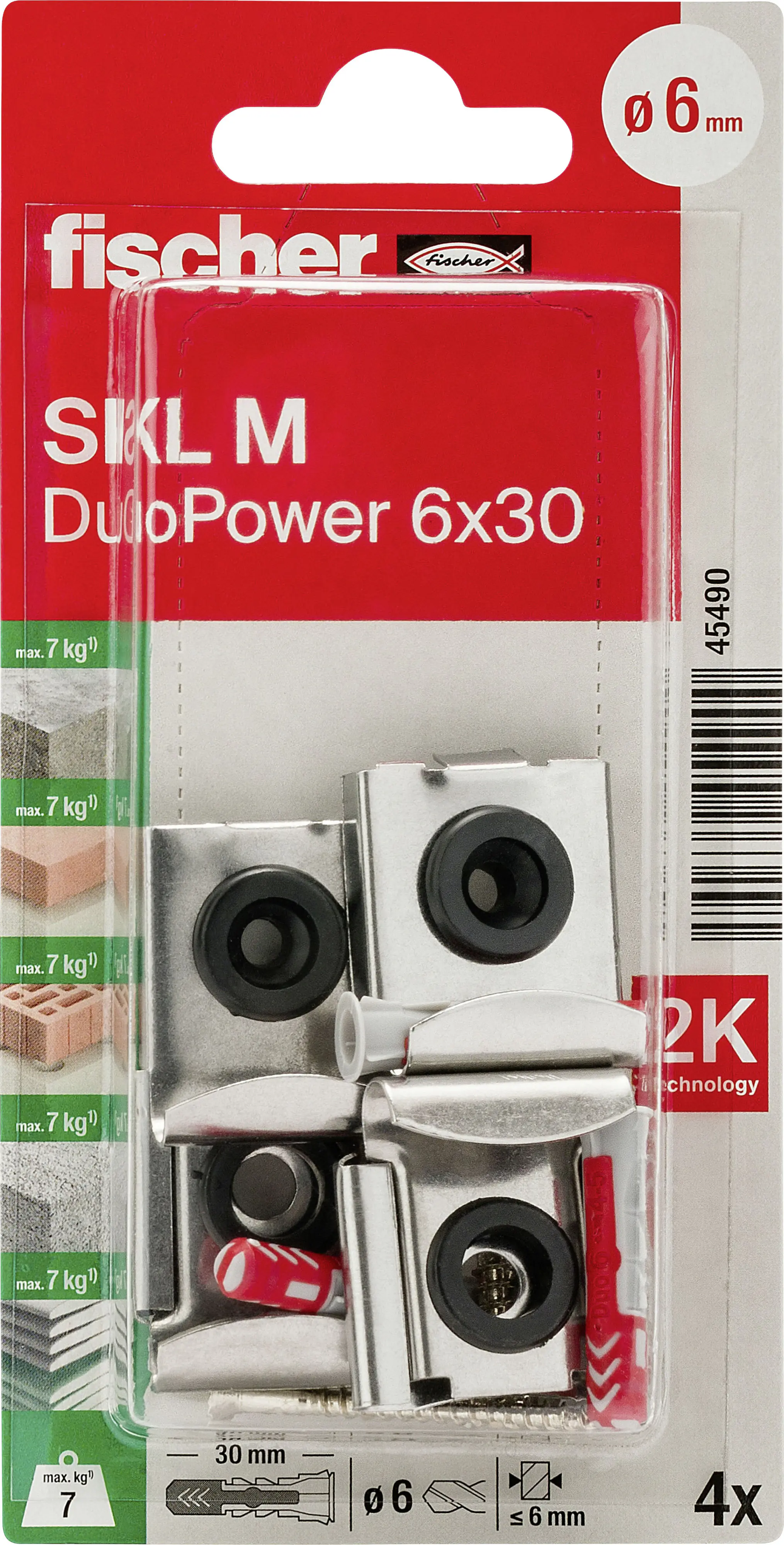 Fischer Spiegelbefestigung SKL M - 12-teilig