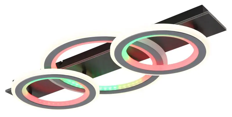 Globo Deckenleuchte Jayden 73 x 37 cm schwarz CCT