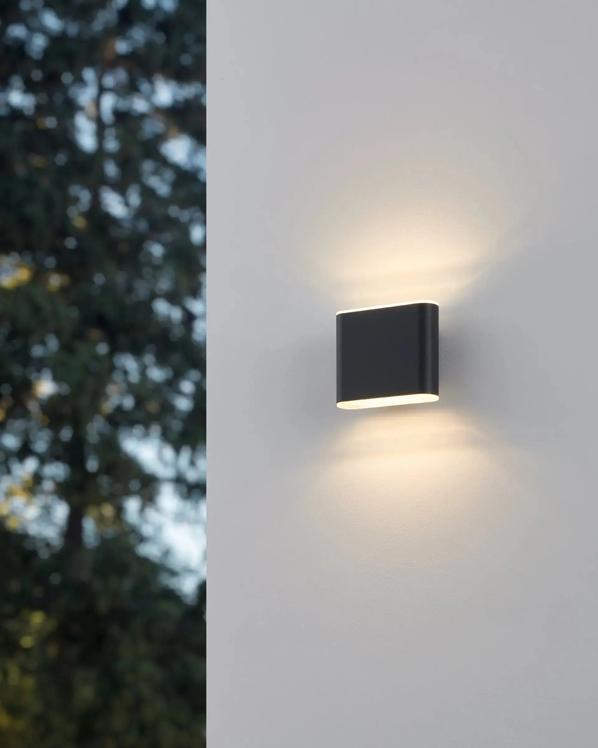 Eglo LED Außen-Wandleuchte Grutti anthrazit 12 x 9 cm warmweiß-kaltweiß