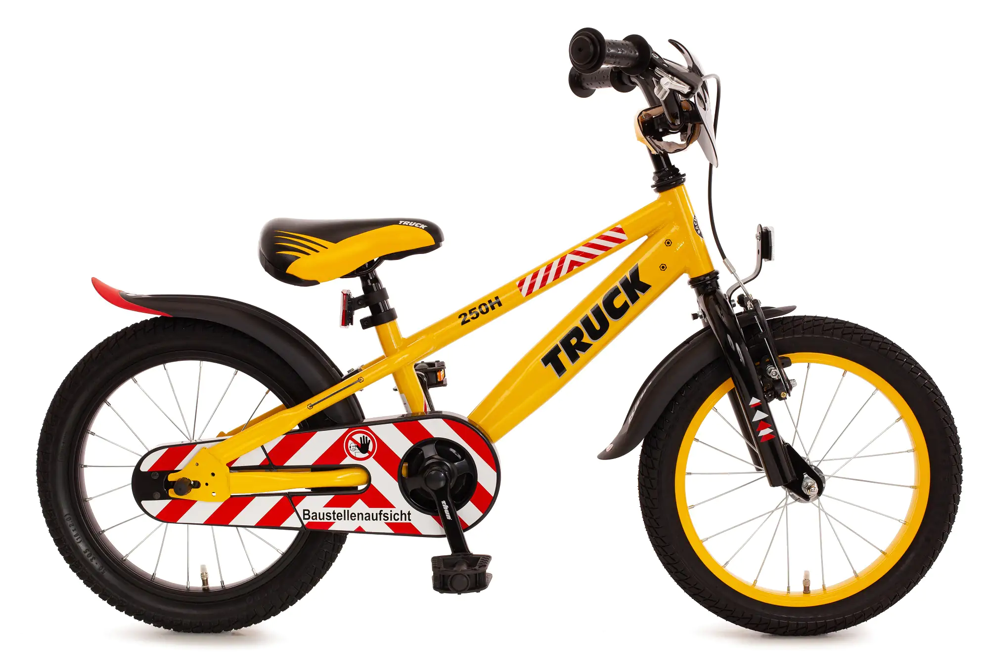 Bachtenkirch Kinderfahrrad Truck 16 Zoll gelb schwarz mit Rücktritt