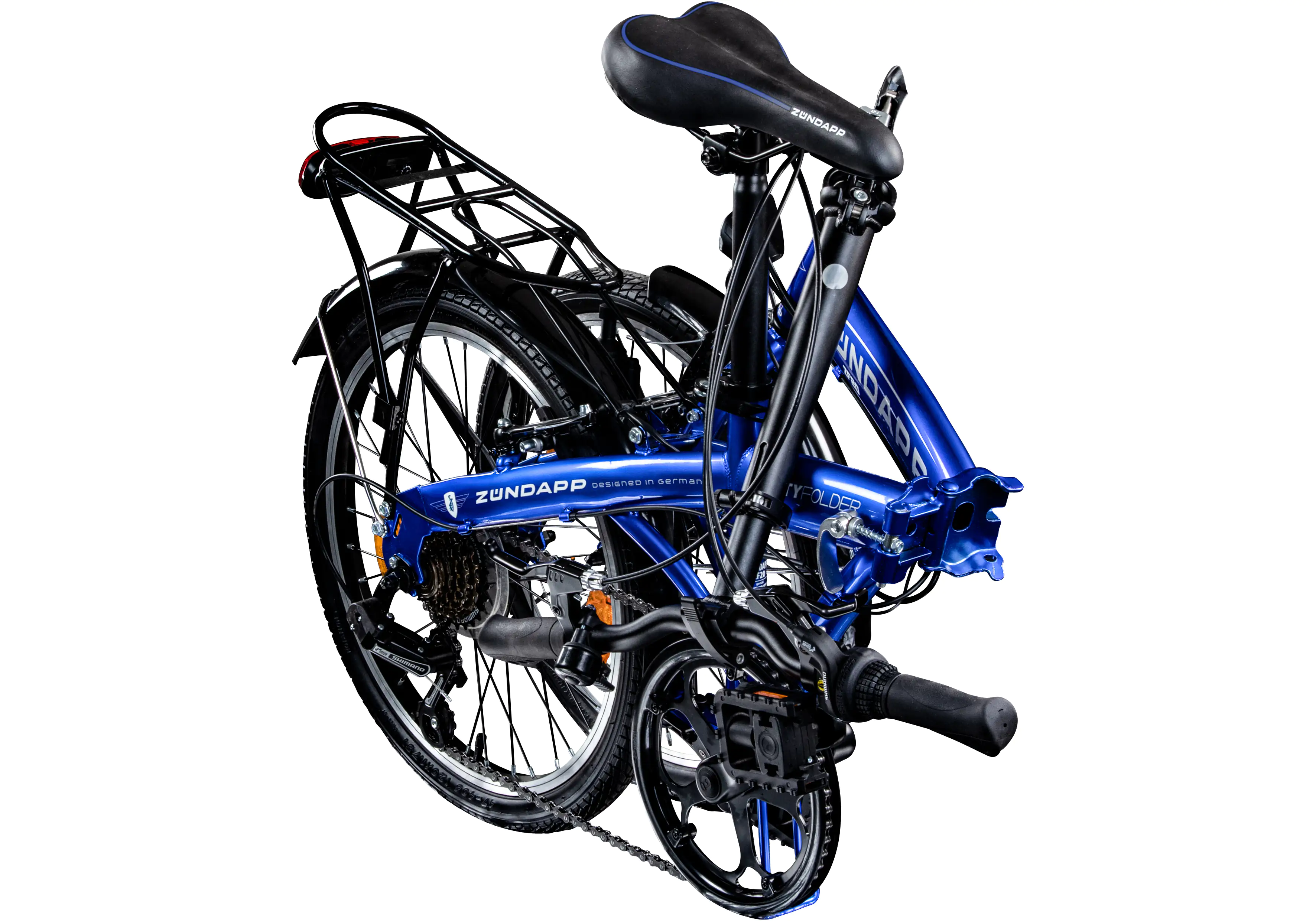 Zündapp Faltrad ZF20 Speed Folder 20 Zoll 6-Gang RH 28,5cm blau