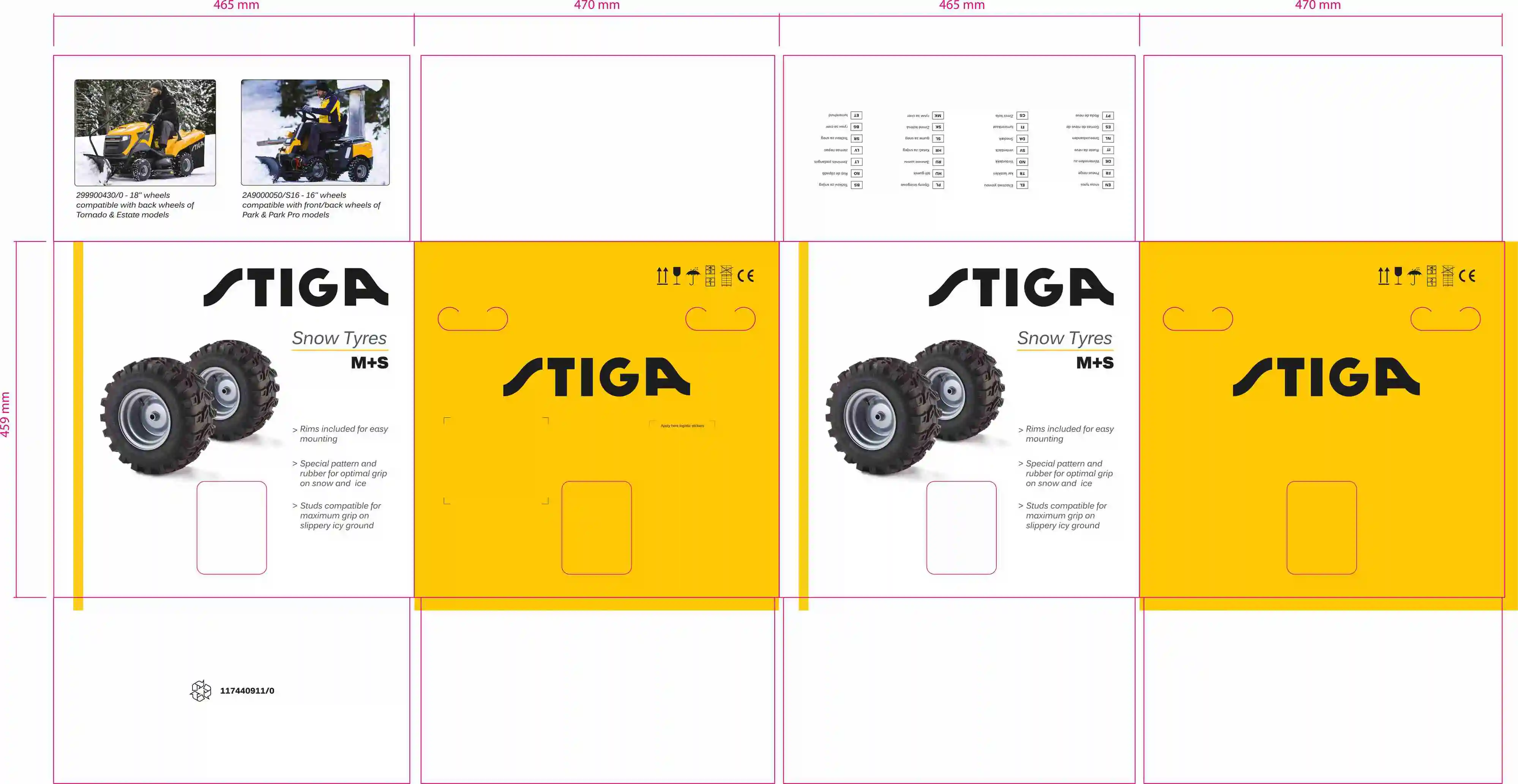 Alpina Winterreifen 18" für Rasentraktor Alpina Winterreifen 18" für Rasentraktor