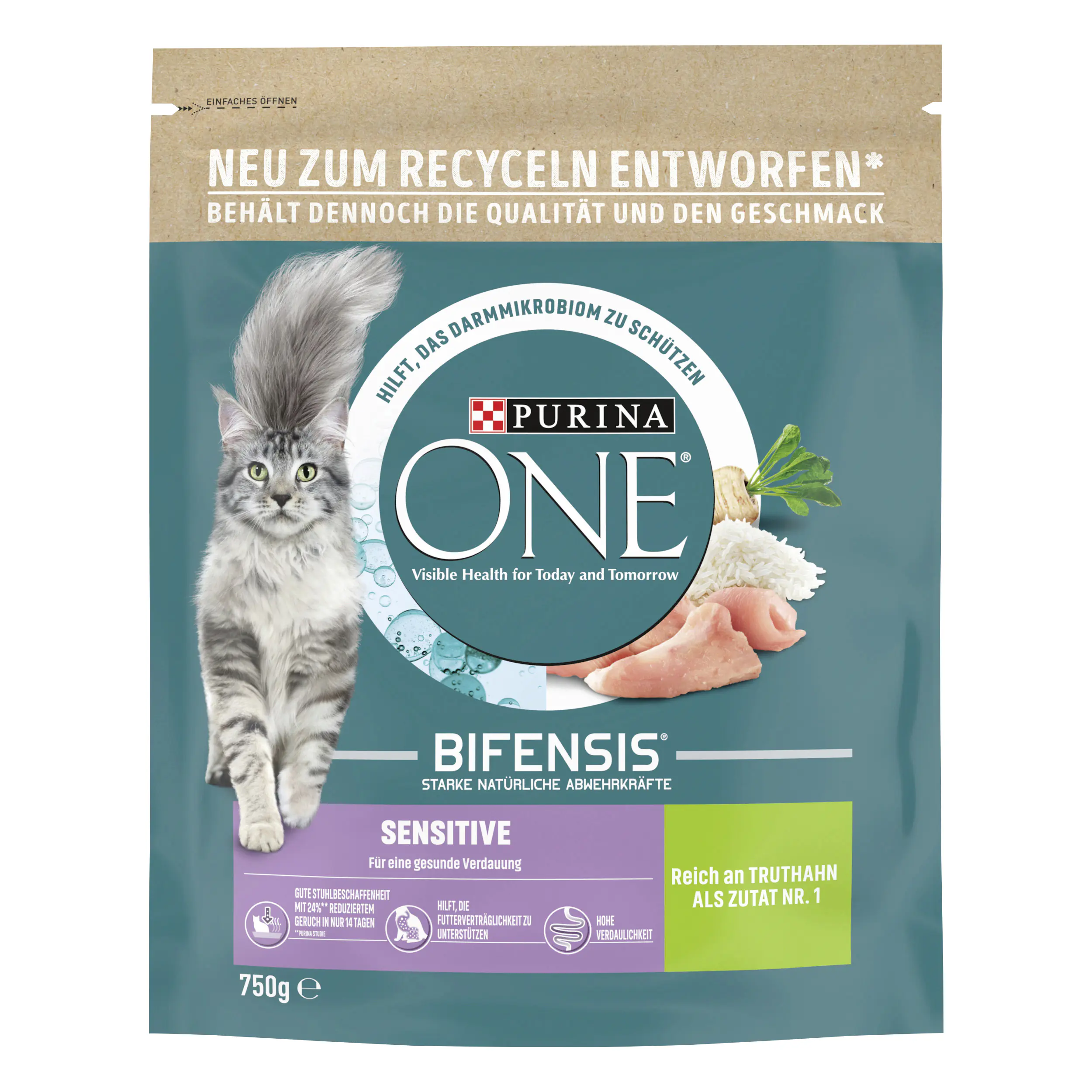 Purina ONE Senior 11+ reich an Huhn und Vollkorn-Getreide 750 g