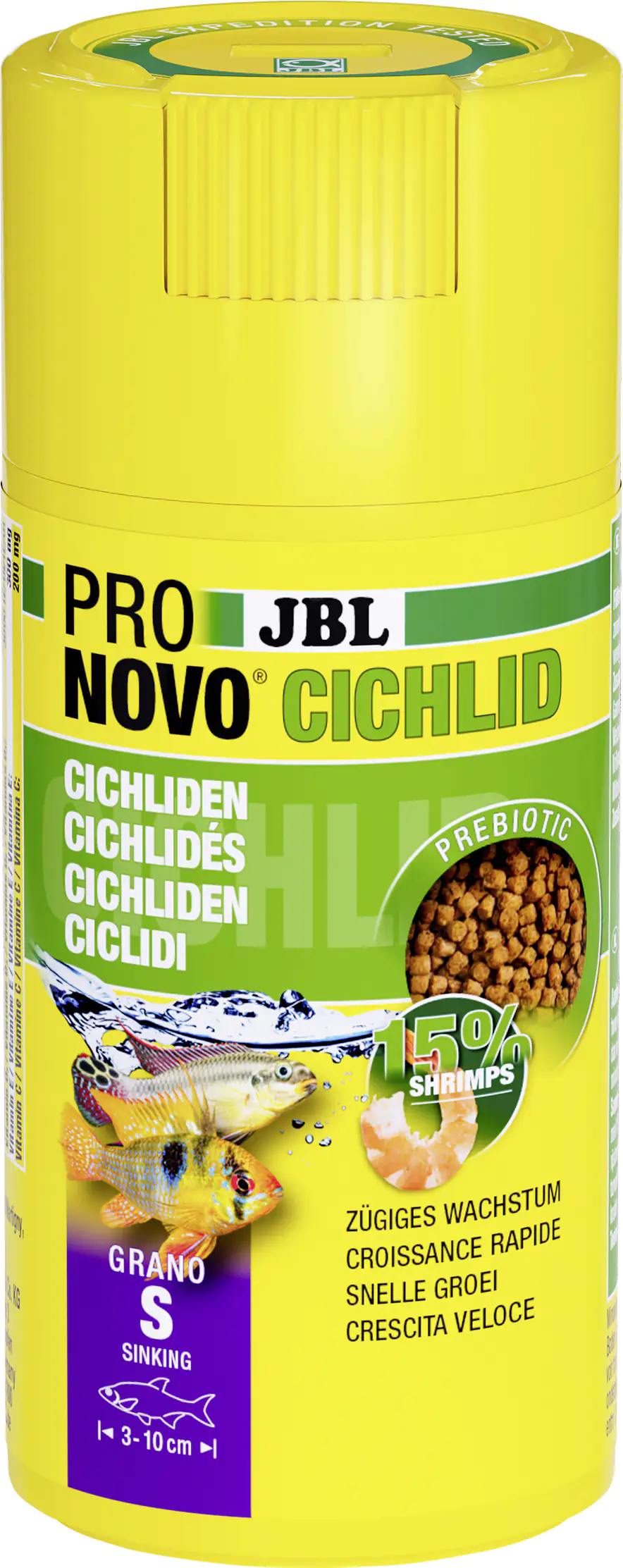 JBL Fischfutter Pronovo Cichlid Grano S Fischfuttergranulat 100 ml
