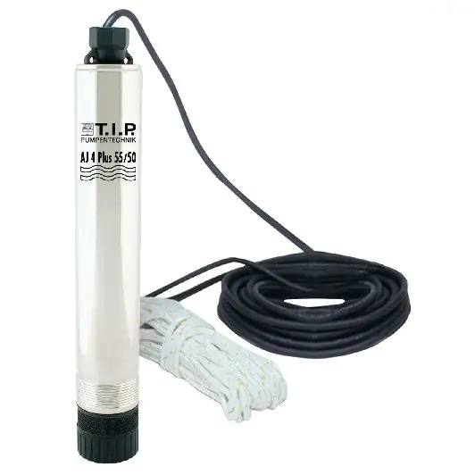 T.I.P. Tiefbrunnenpumpe AJ 4 Plus 55/50 3.300 l/h 50 m 800 Watt T.I.P. Tiefbrunnenpumpe AJ 4 Plus 55/50 3.300 l/h 50 m 800 Watt
