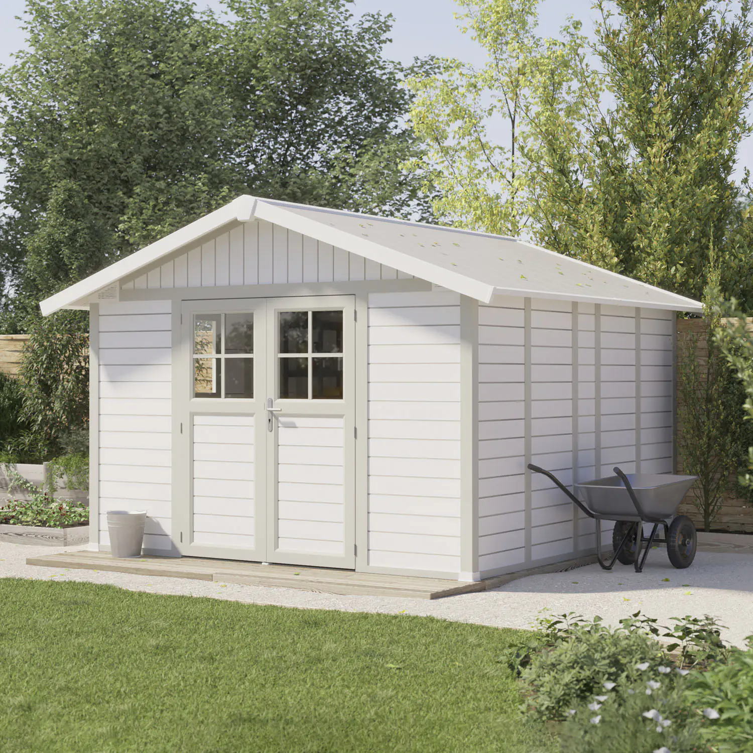 Grosfillex Gartenhaus Deco H 11 370 x 407 cm (inkl. Dachüberstand)