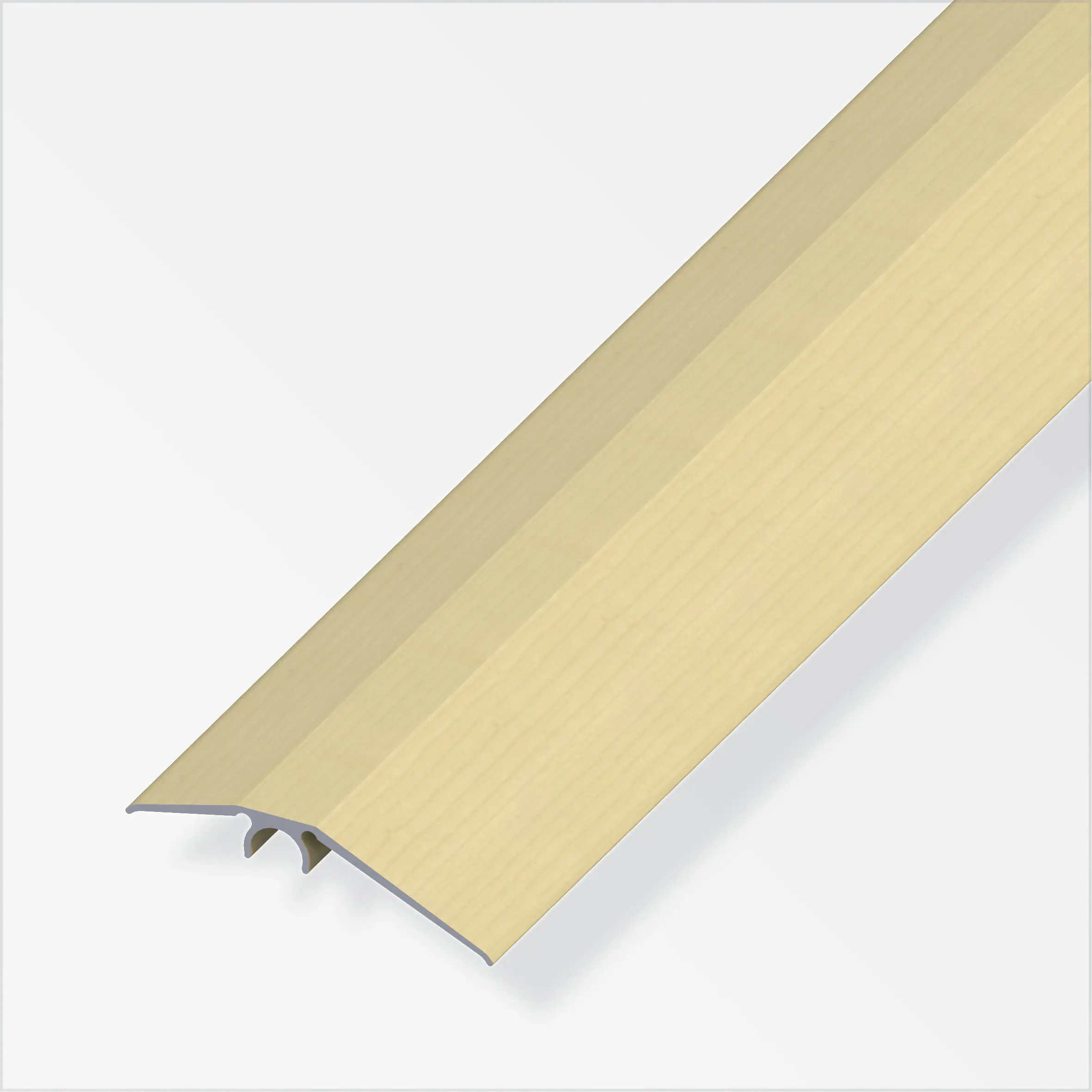 alfer Niveauausgleichs-Profil 1 m, 56 mm, Alu, sublimiert, ahorn