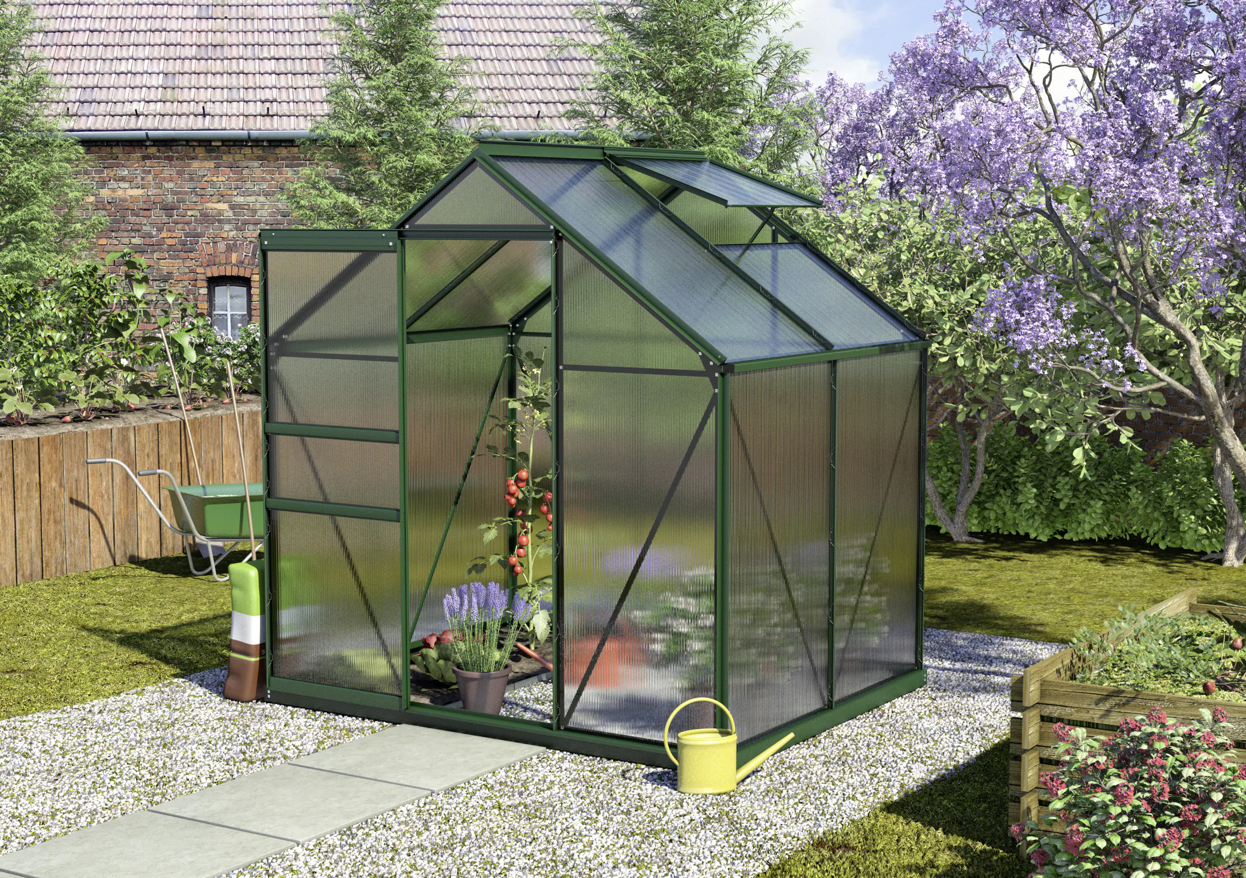 Vitavia Gewächshaus Calypso 3000 192 x 154 cm 6 mm Hohlkammerplatten