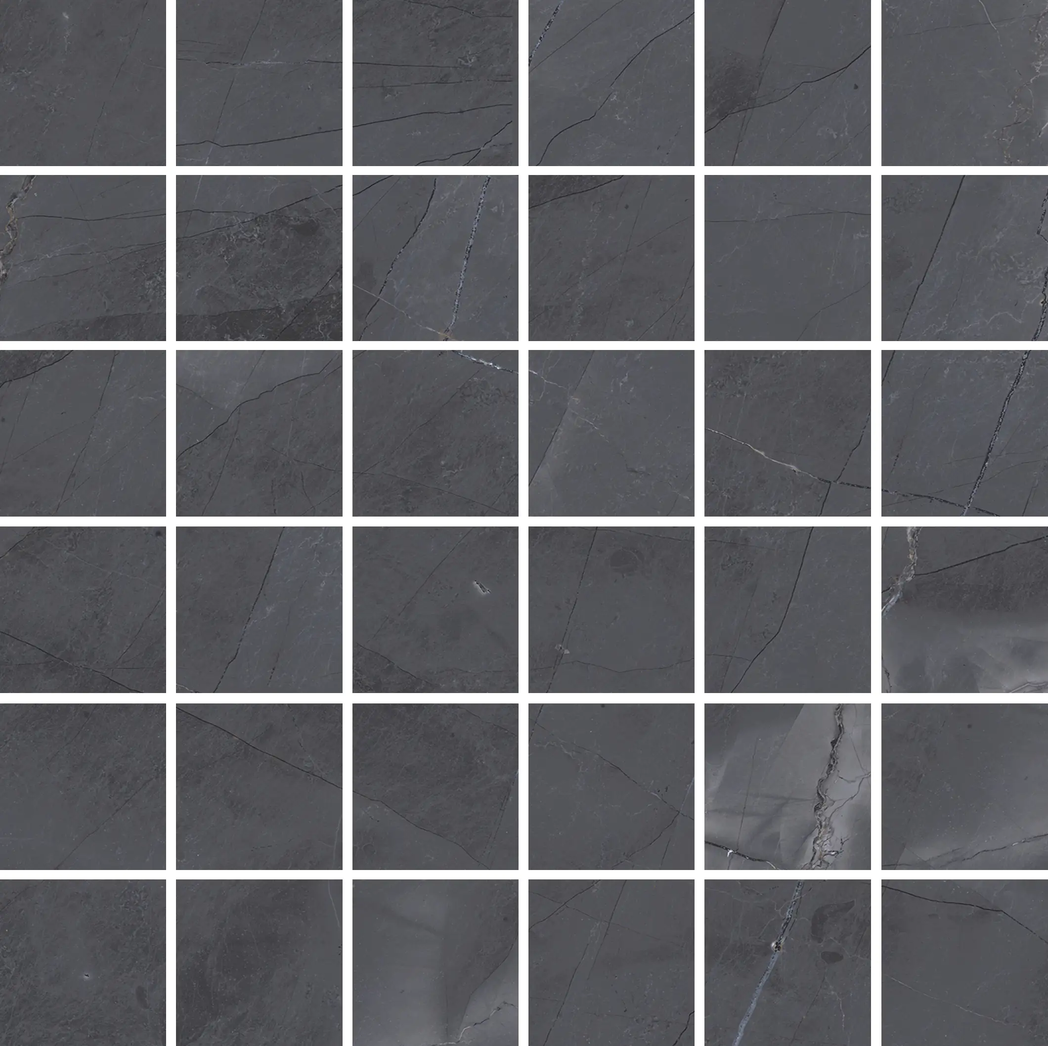 Mosaikfliese Opium 30 x 30 cm schwarz Steinmaß: ca. 4,7 x 4,7 cm