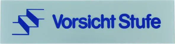 Conacord Klebeschild "Vorsicht Stufe"