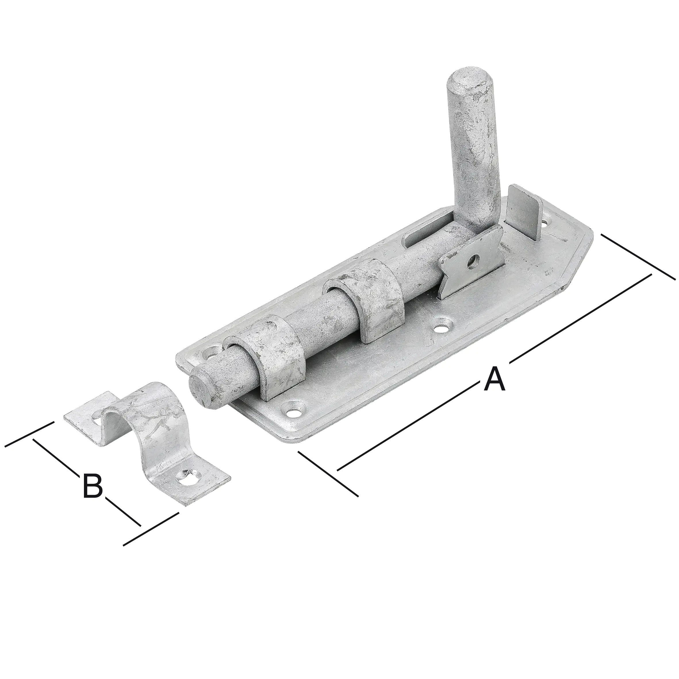 Vormann Bolzenriegel feuerverzinkt 160 x 65 mm