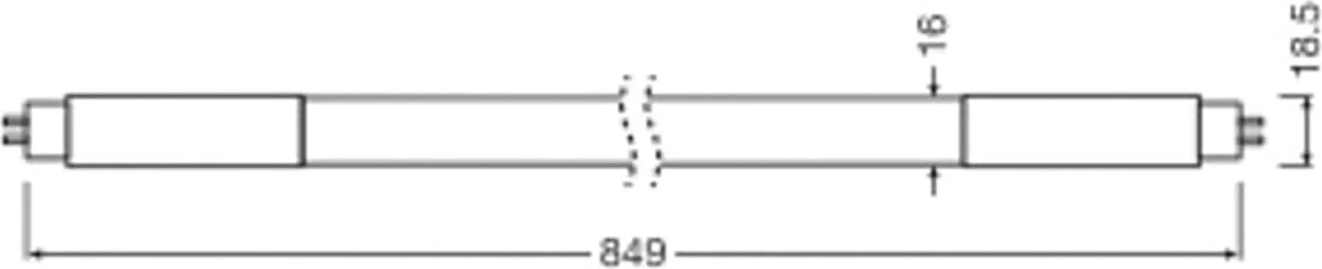 Osram LED Röhre 84,9 cm G5 10 W warmweiß