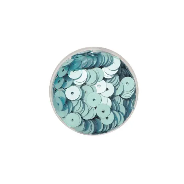 Glorex Paillettenscheiben 6 mm 7 g, aqua