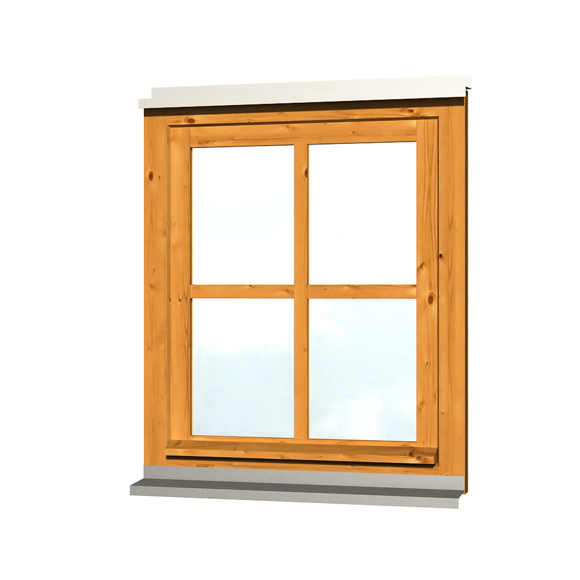 SKAN HOLZ Einzelfenster Rahmenaußenmaß 69,1 x 82,1 cm